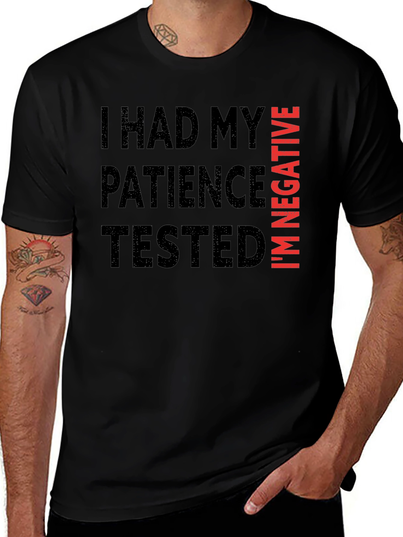 Humorous Patience Tested Graphic Tee