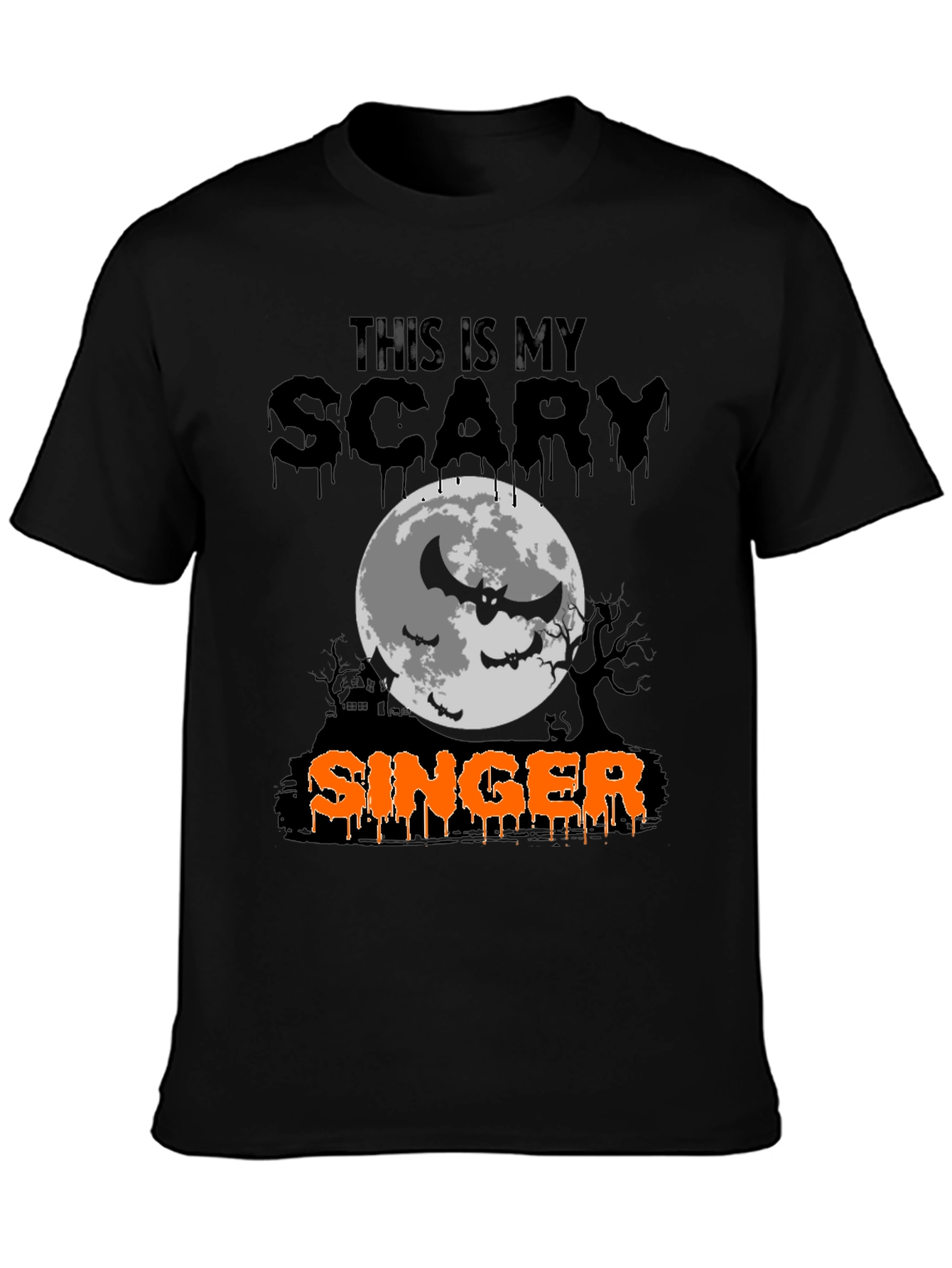 Scary Singer Halloween T-Shirt