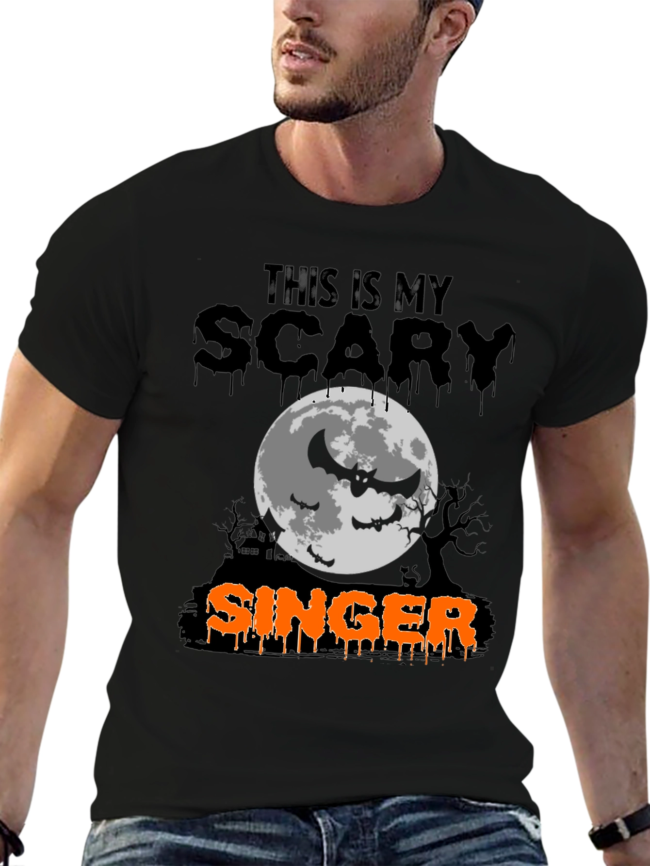 Scary Singer Halloween T-Shirt