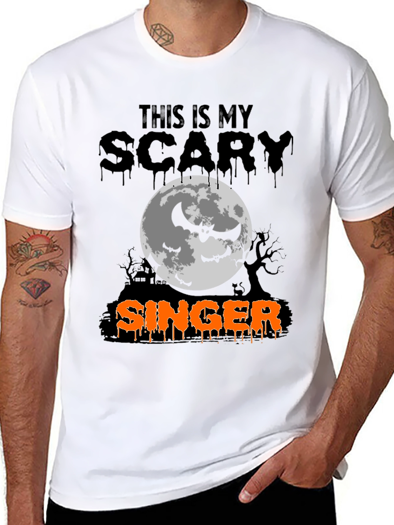Scary Singer Halloween T-Shirt