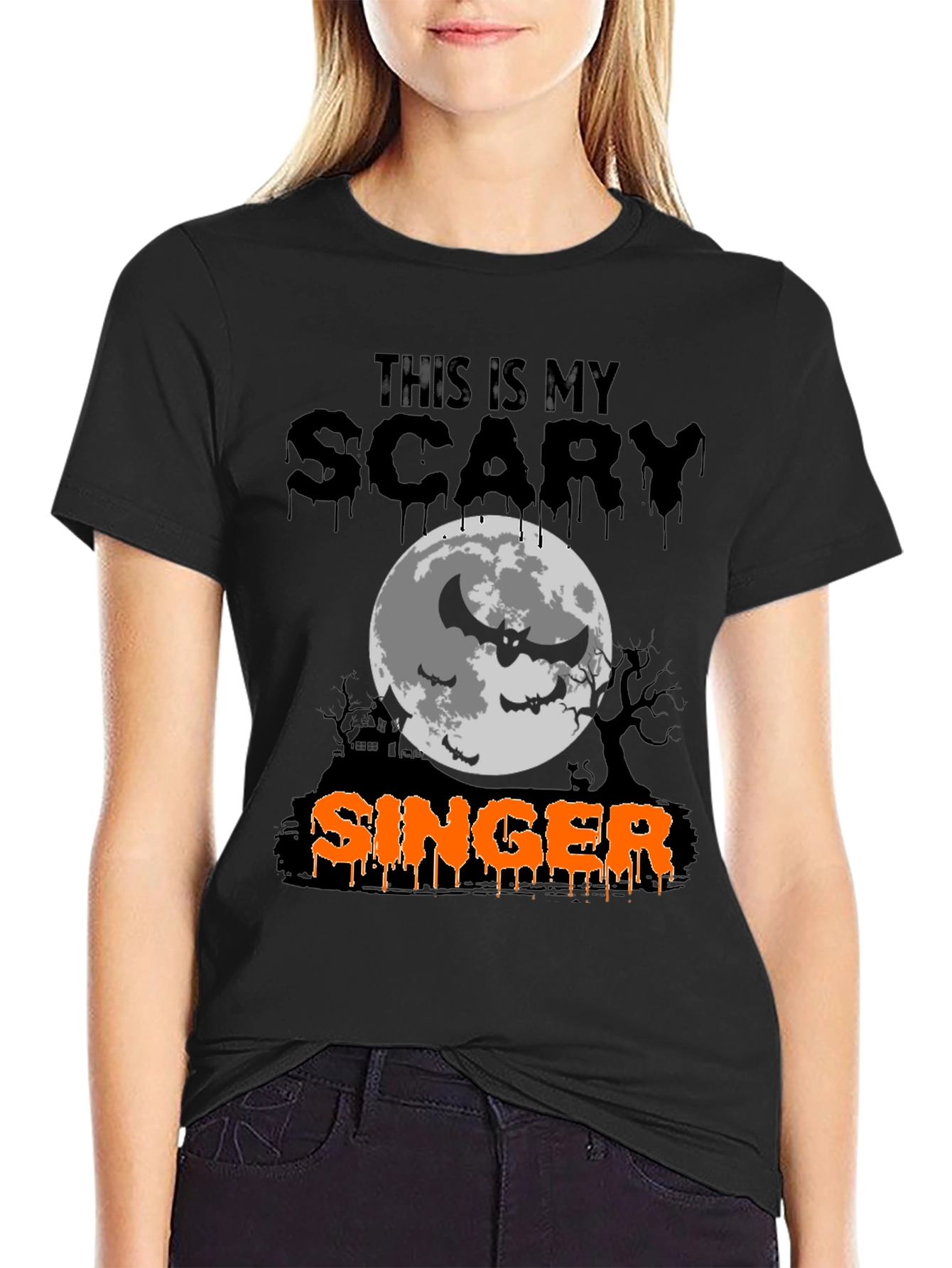 Scary Singer Halloween T-Shirt