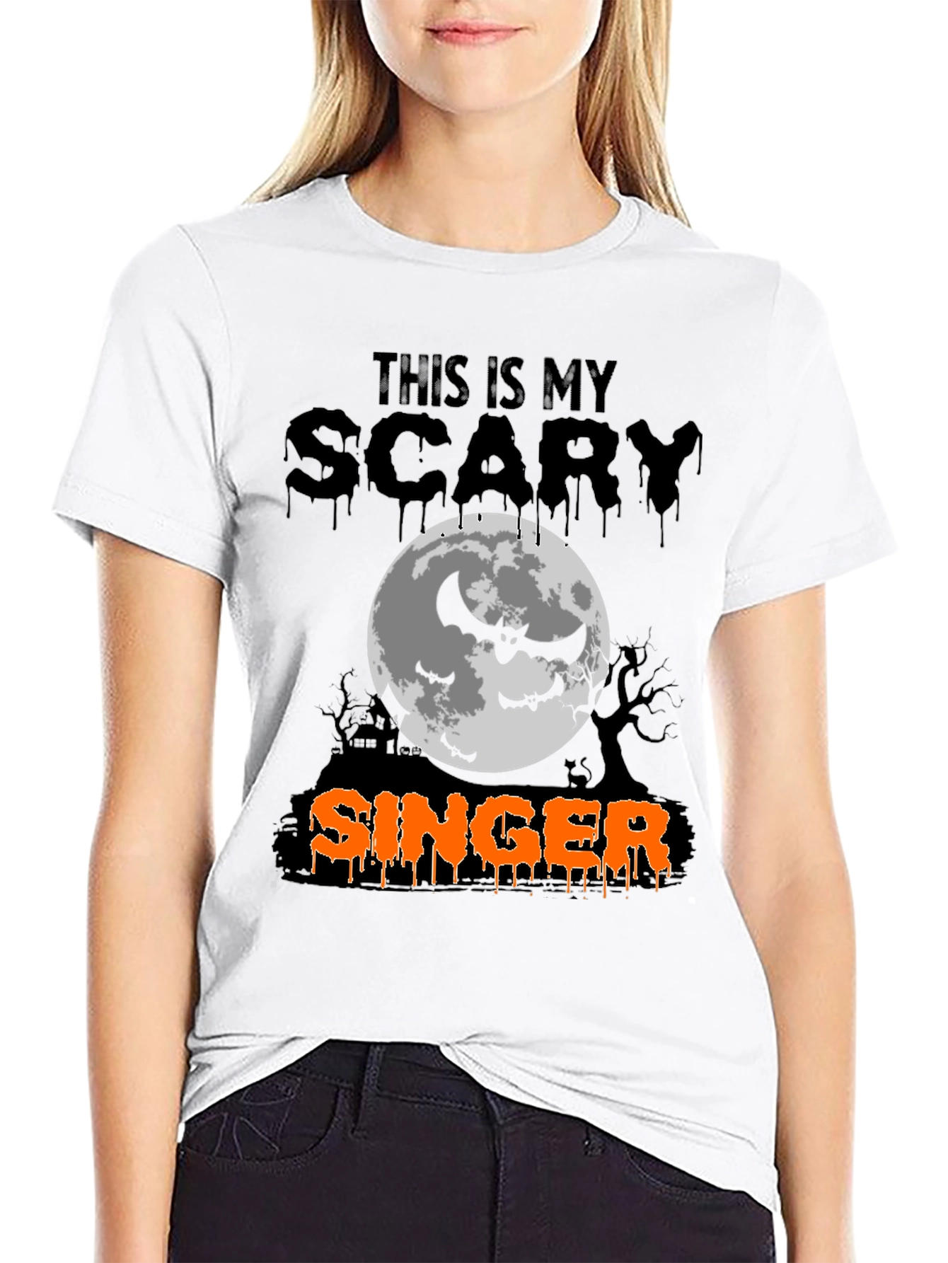Scary Singer Halloween T-Shirt