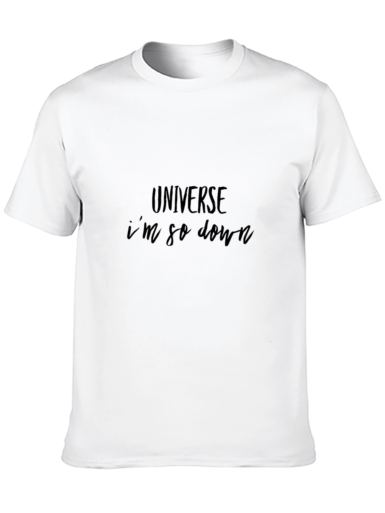 Universe Im So Down Black Graphic Tee