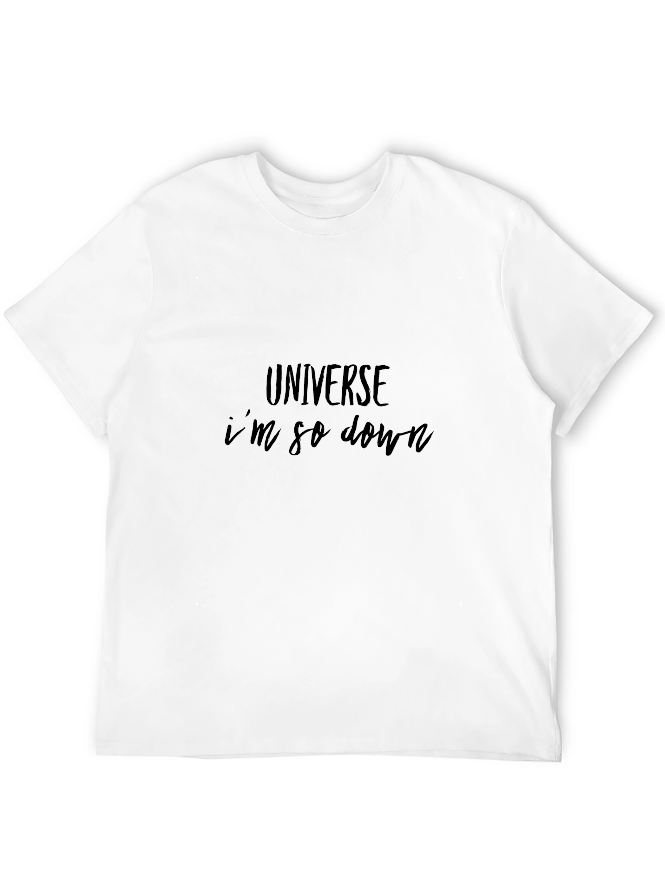 Universe Im So Down Black Graphic Tee