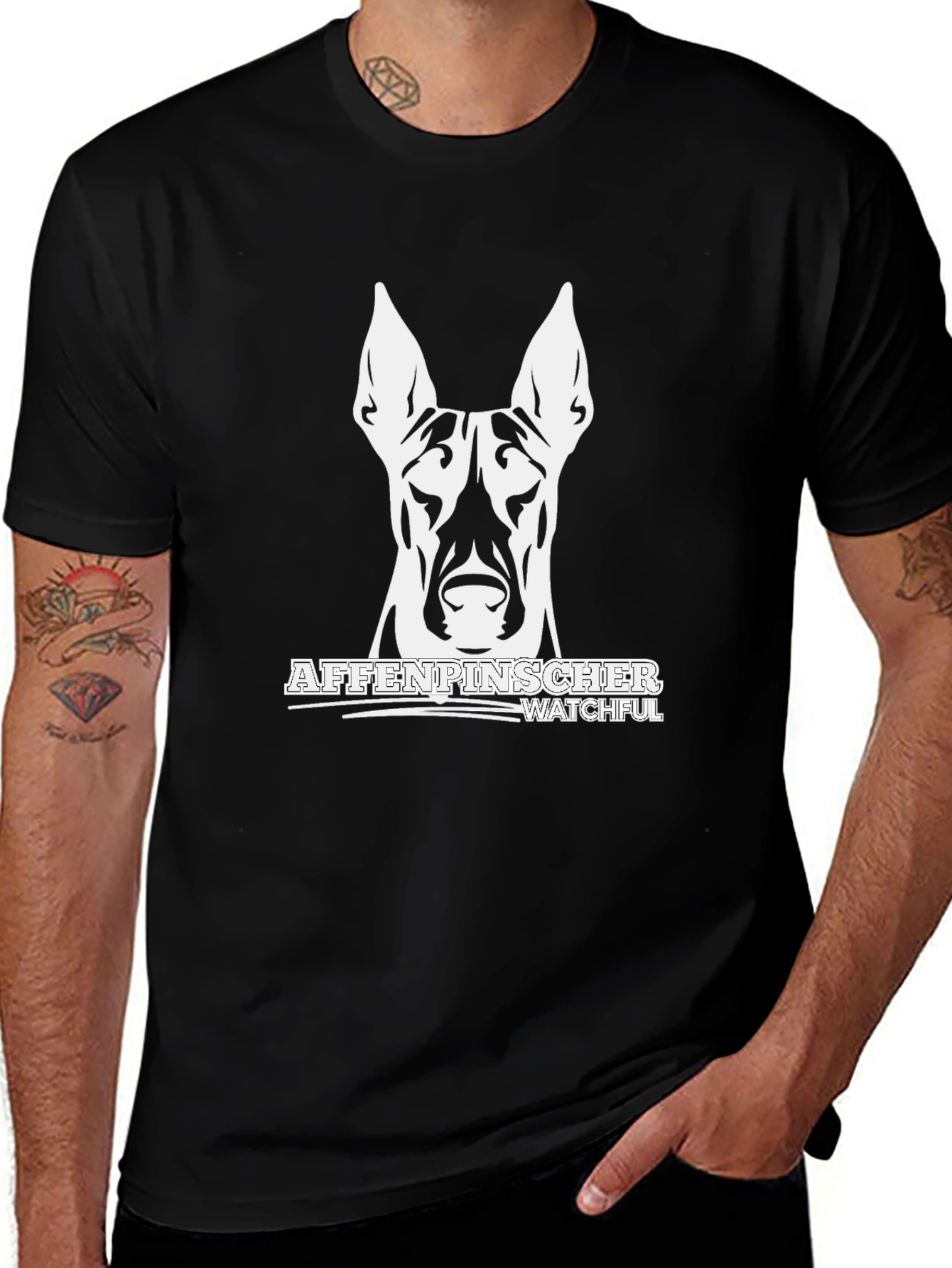 Affenpinscher Watchful Dog T-Shirt