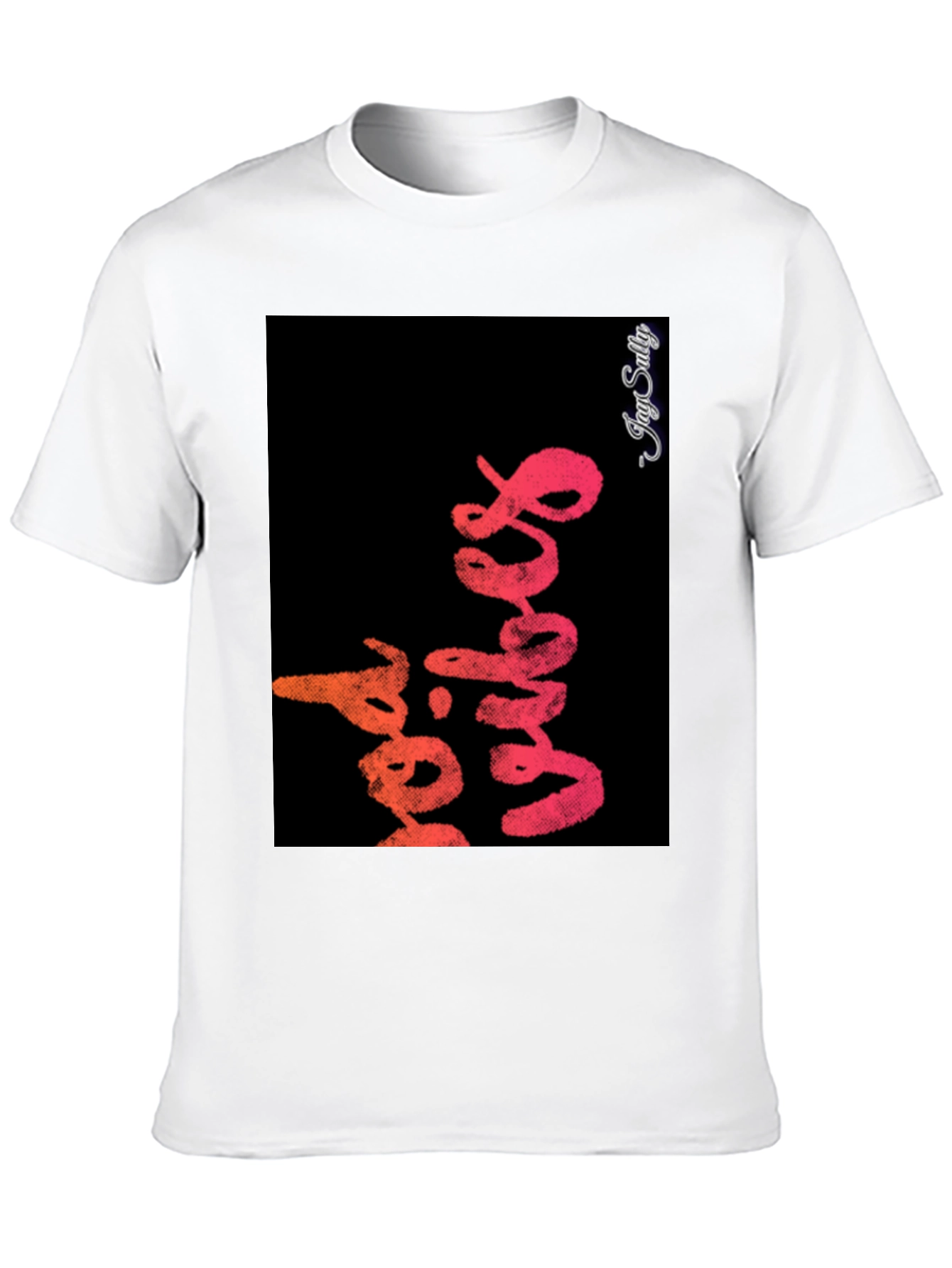 Red Vibes Graphic Tee - Stylish Black T-Shirt