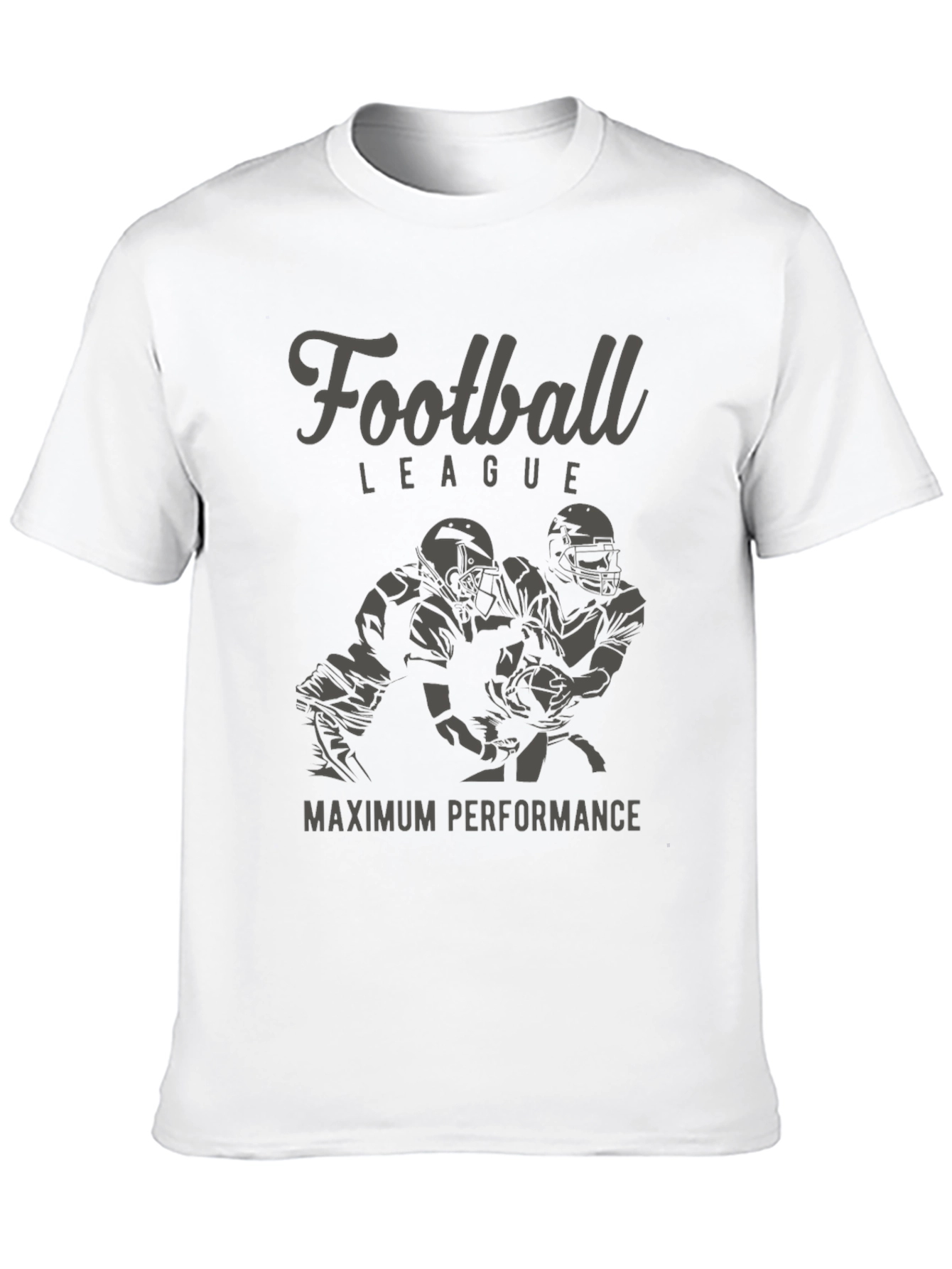 Football League Tee: Maximum Performance Black T-Shirt