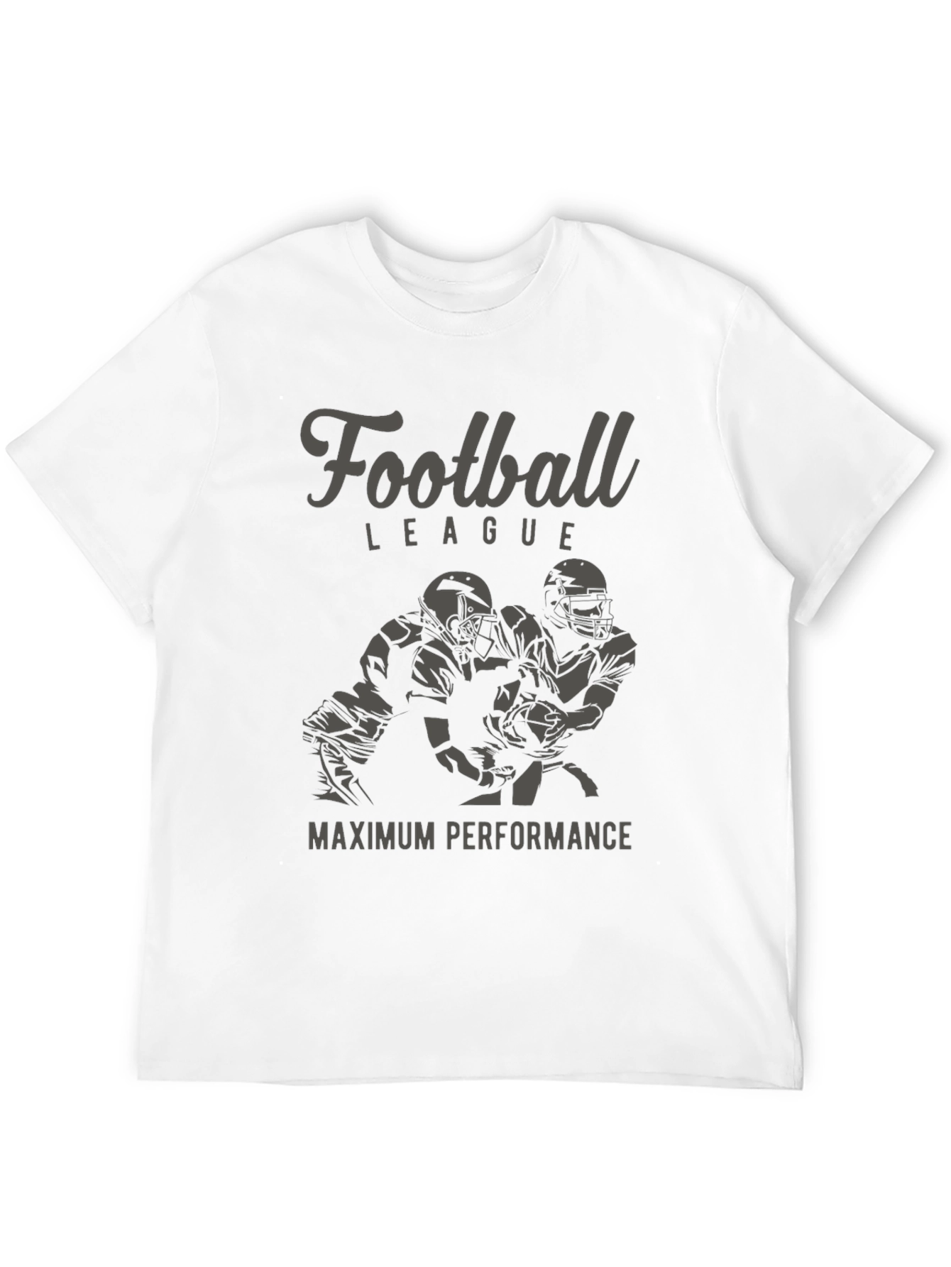 Football League Tee: Maximum Performance Black T-Shirt