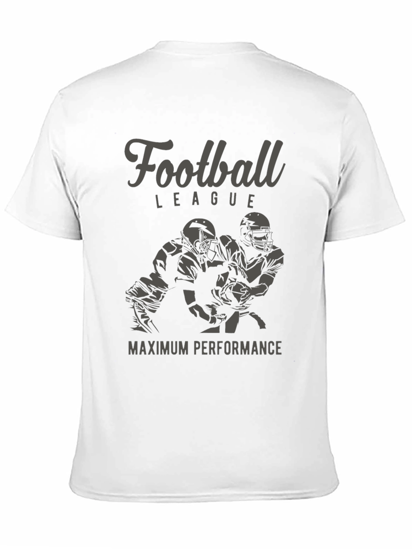 Football League Tee: Maximum Performance Black T-Shirt