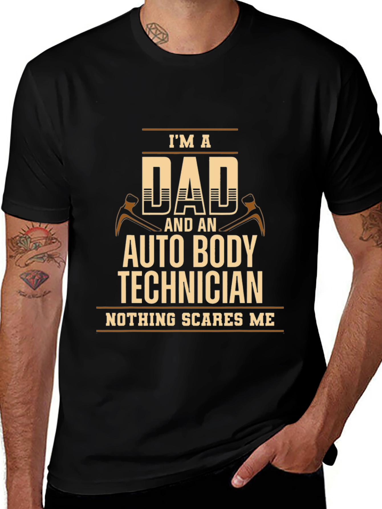 Dad Auto Body Technician Graphic T-Shirt