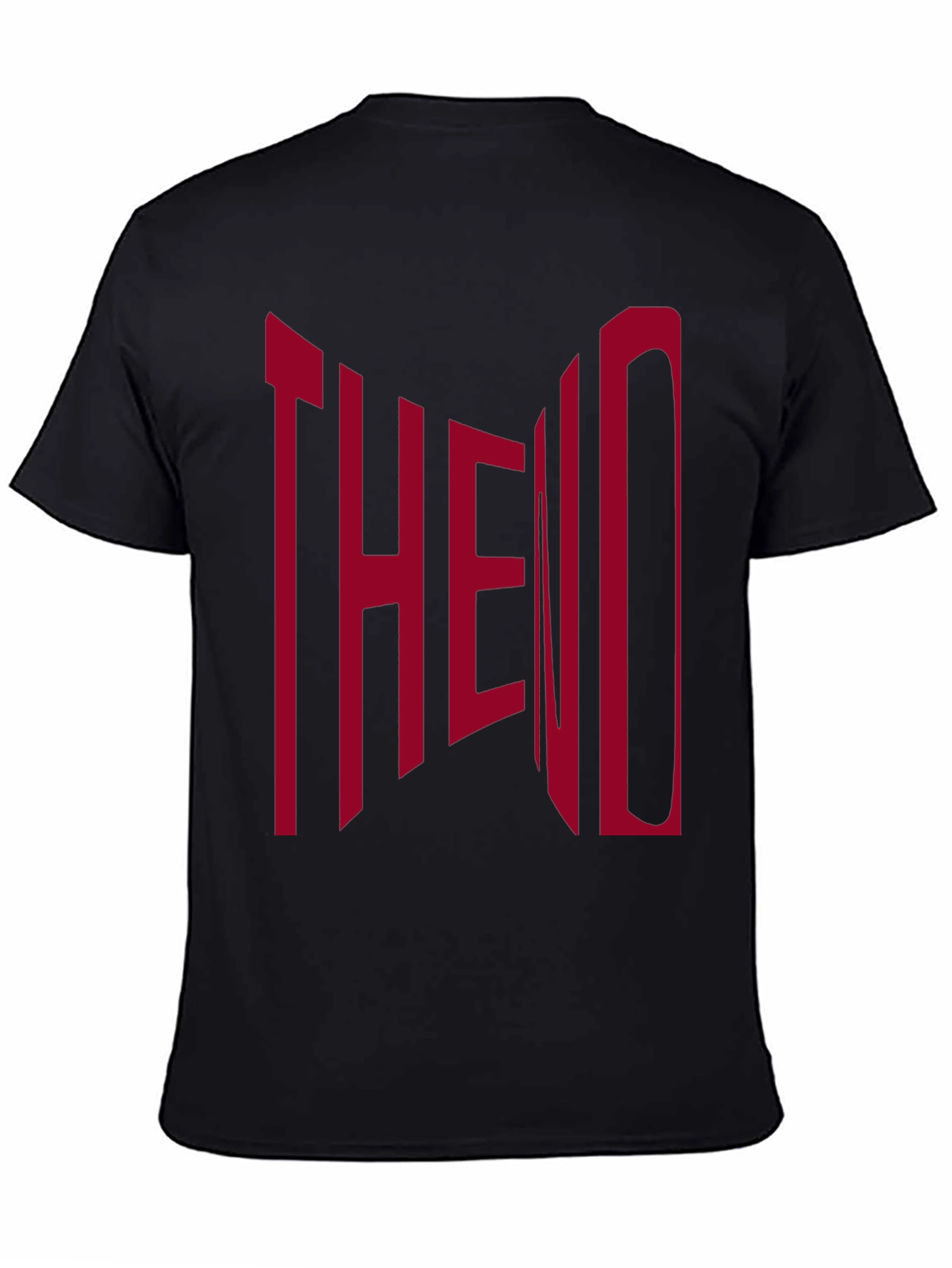 The End Graphic Print Black T-Shirt