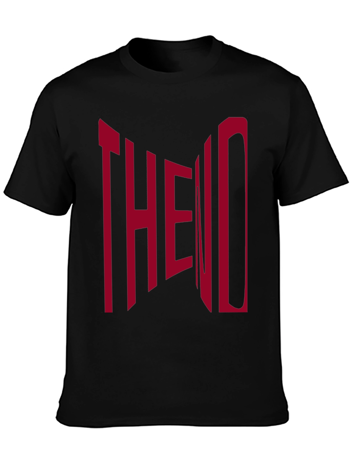 The End Graphic Print Black T-Shirt