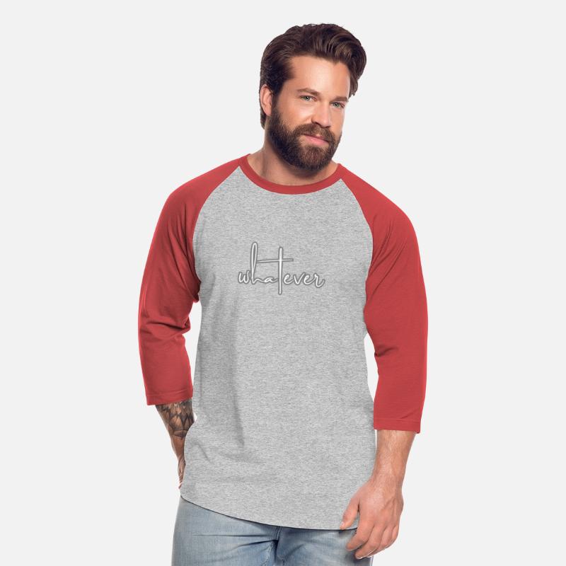 "Whatever" Letter Print Tee Shirt, T-shirt, Men's