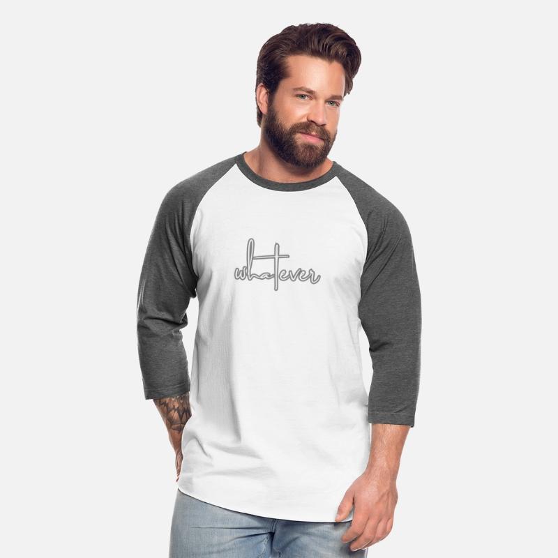 "Whatever" Letter Print Tee Shirt, T-shirt, Men's