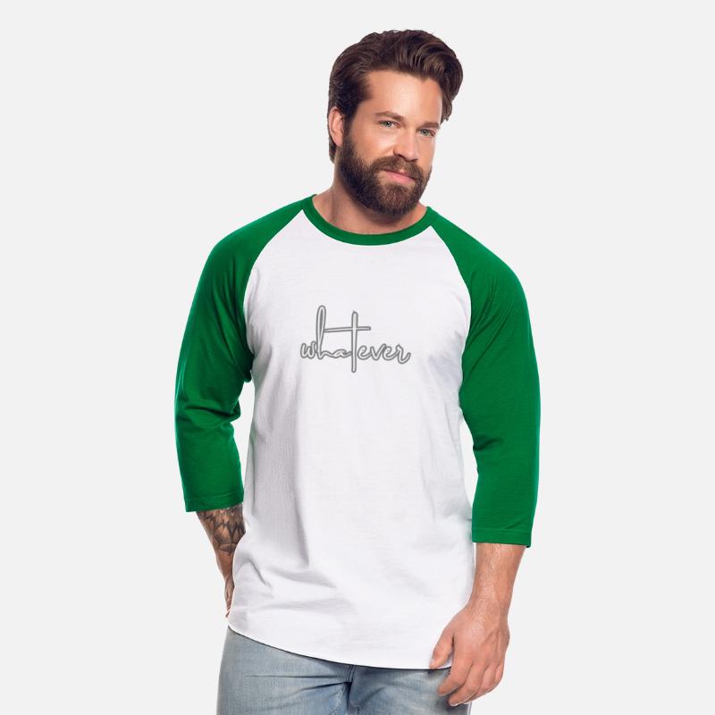 "Whatever" Letter Print Tee Shirt, T-shirt, Men's