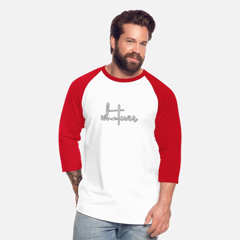 "Whatever" Letter Print Tee Shirt, T-shirt, Men's