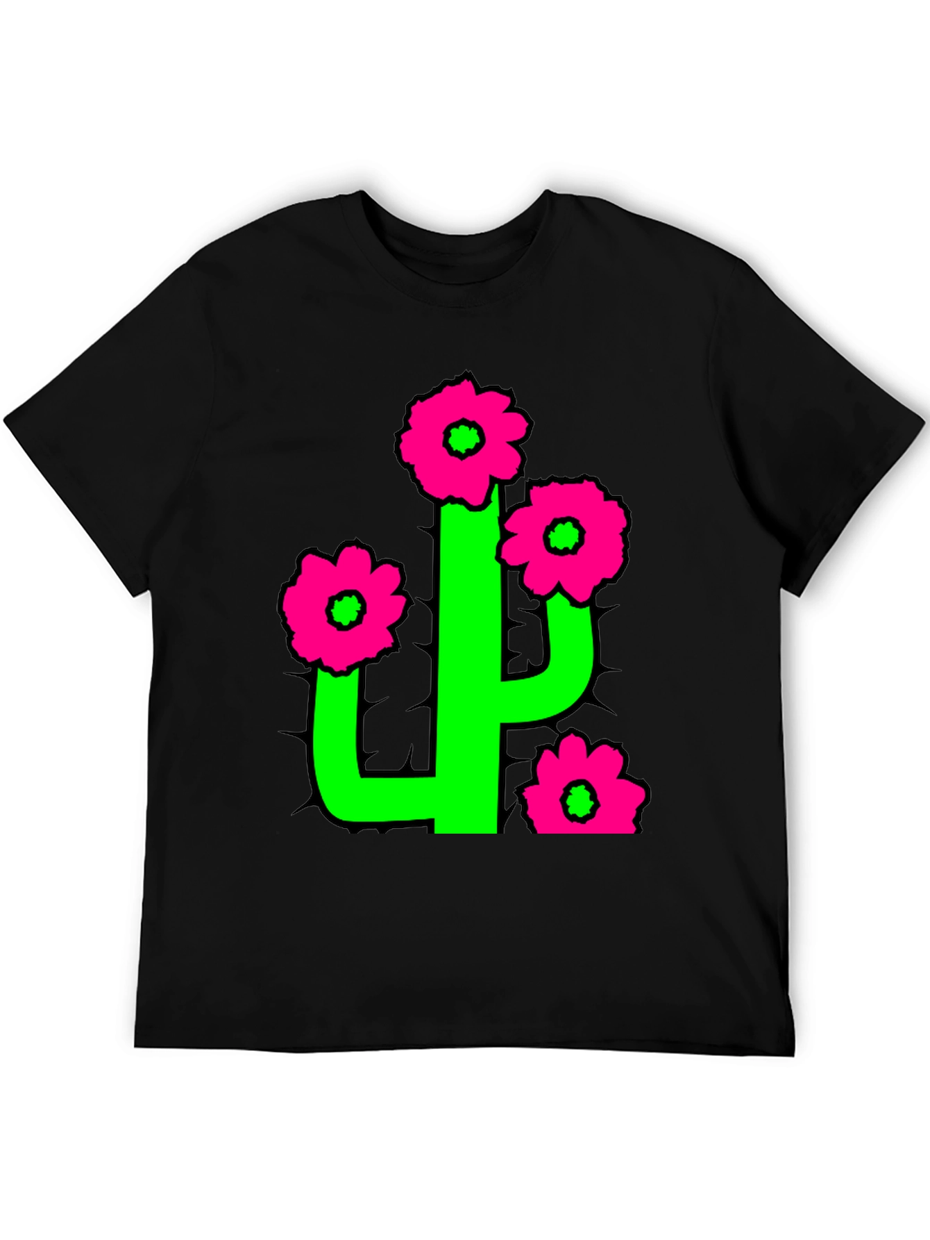 Cactus Flower Graphic T-Shirt