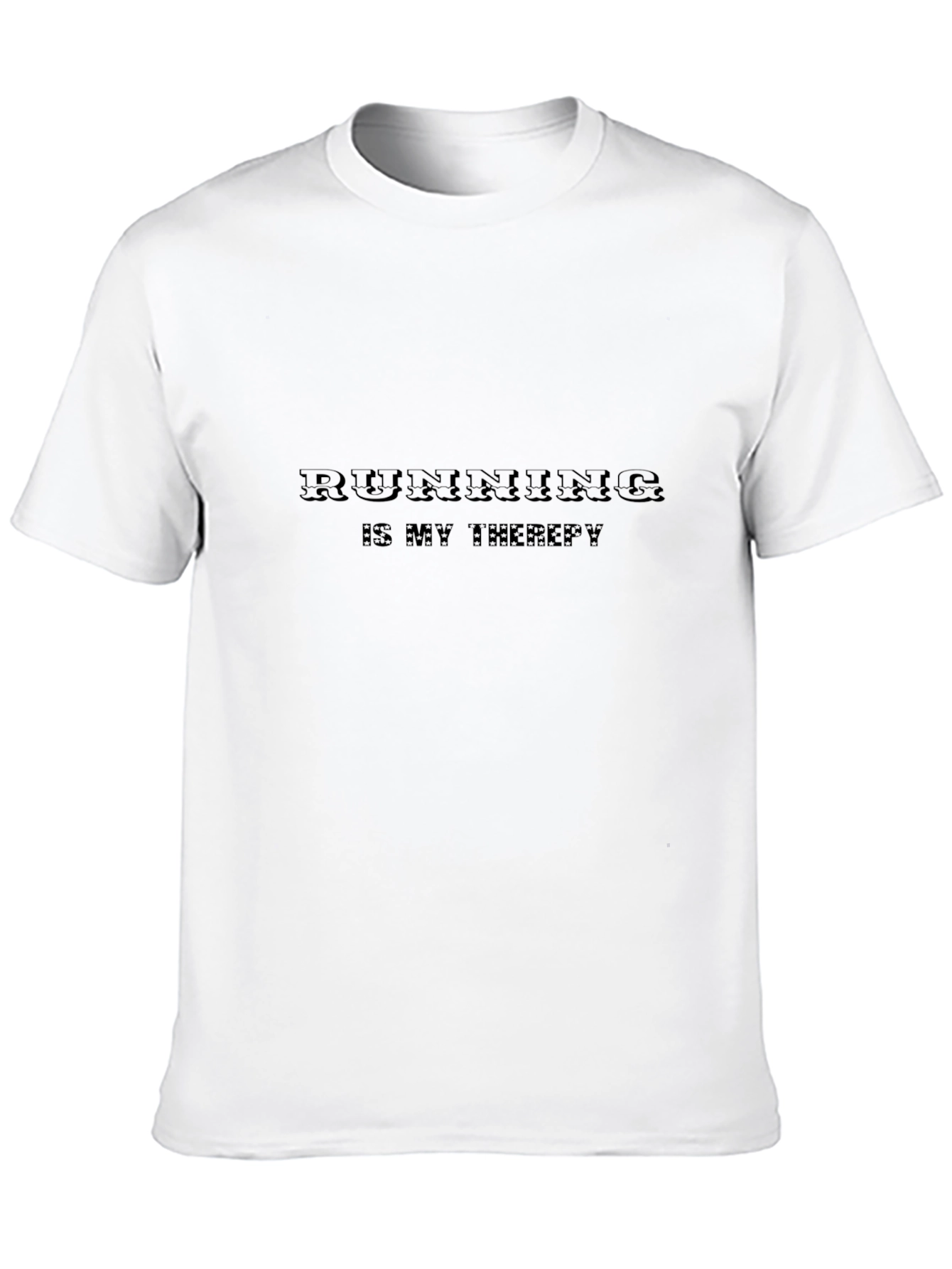 Running is My Therapy T-Shirt - Black