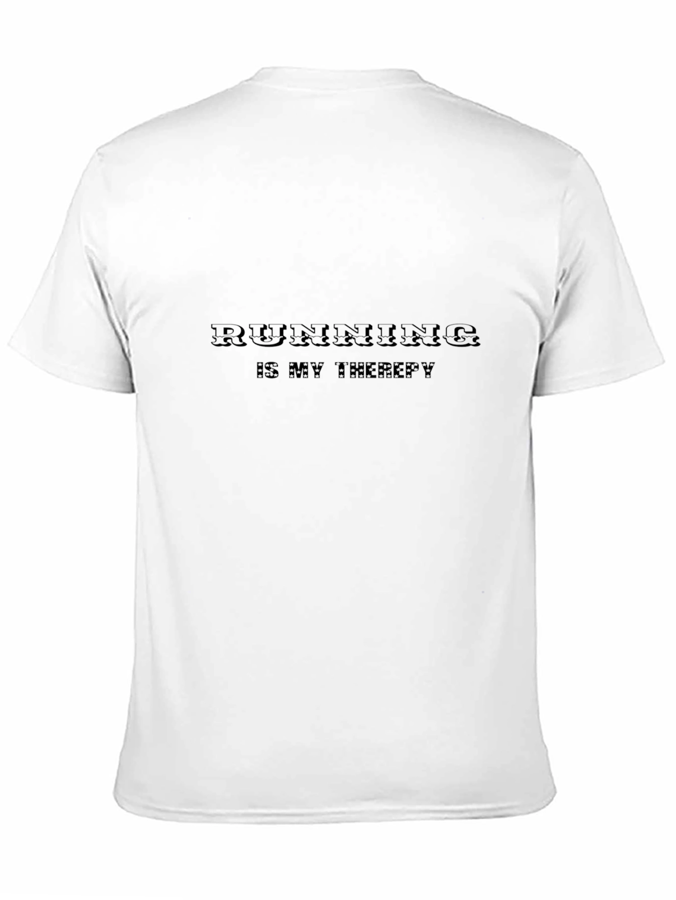Running is My Therapy T-Shirt - Black
