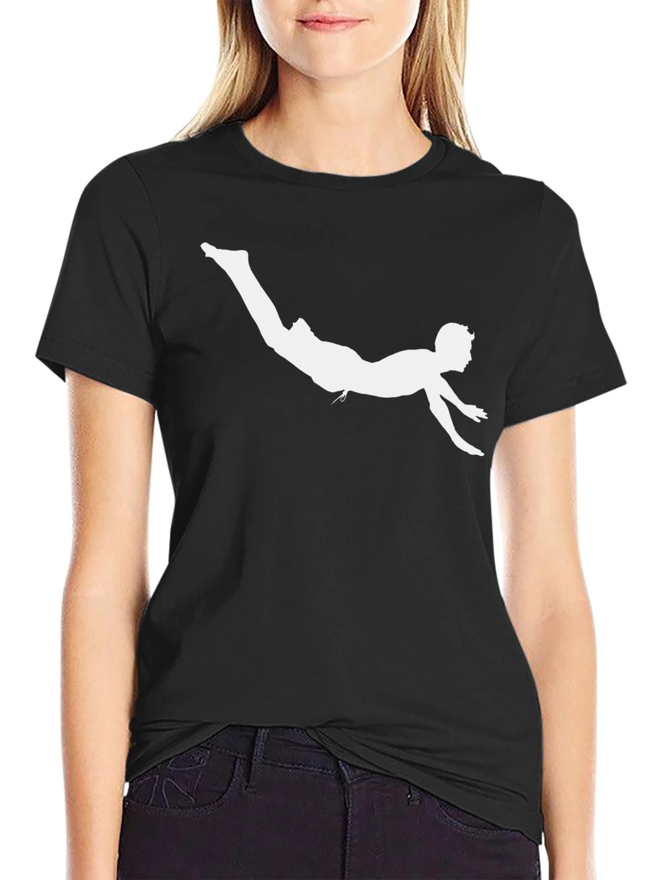 Diver Silhouette T-Shirt - Cool Black Tee