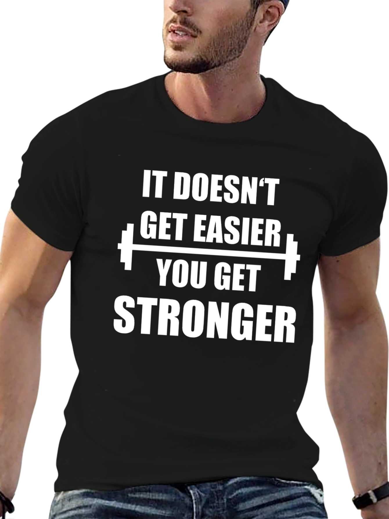Motivational Workout T-Shirt - Get Stronger