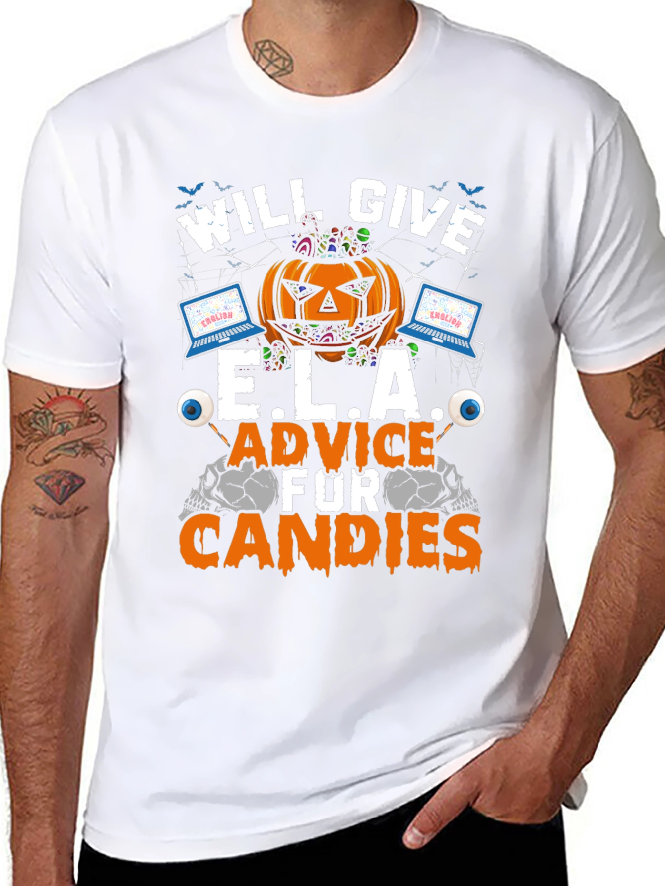 Will Give E.L.A. Advice for Candies Halloween T-Shirt
