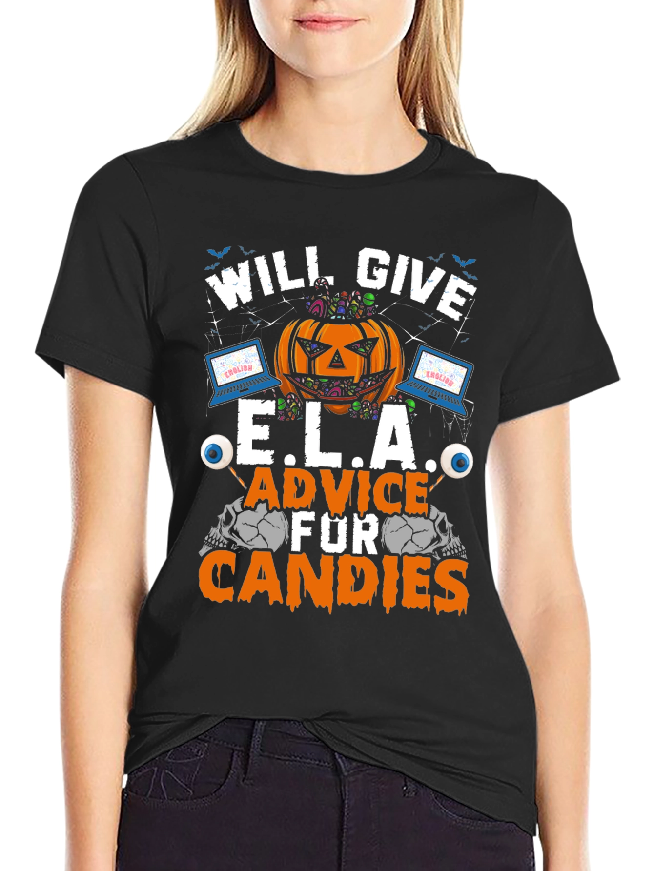 Will Give E.L.A. Advice for Candies Halloween T-Shirt