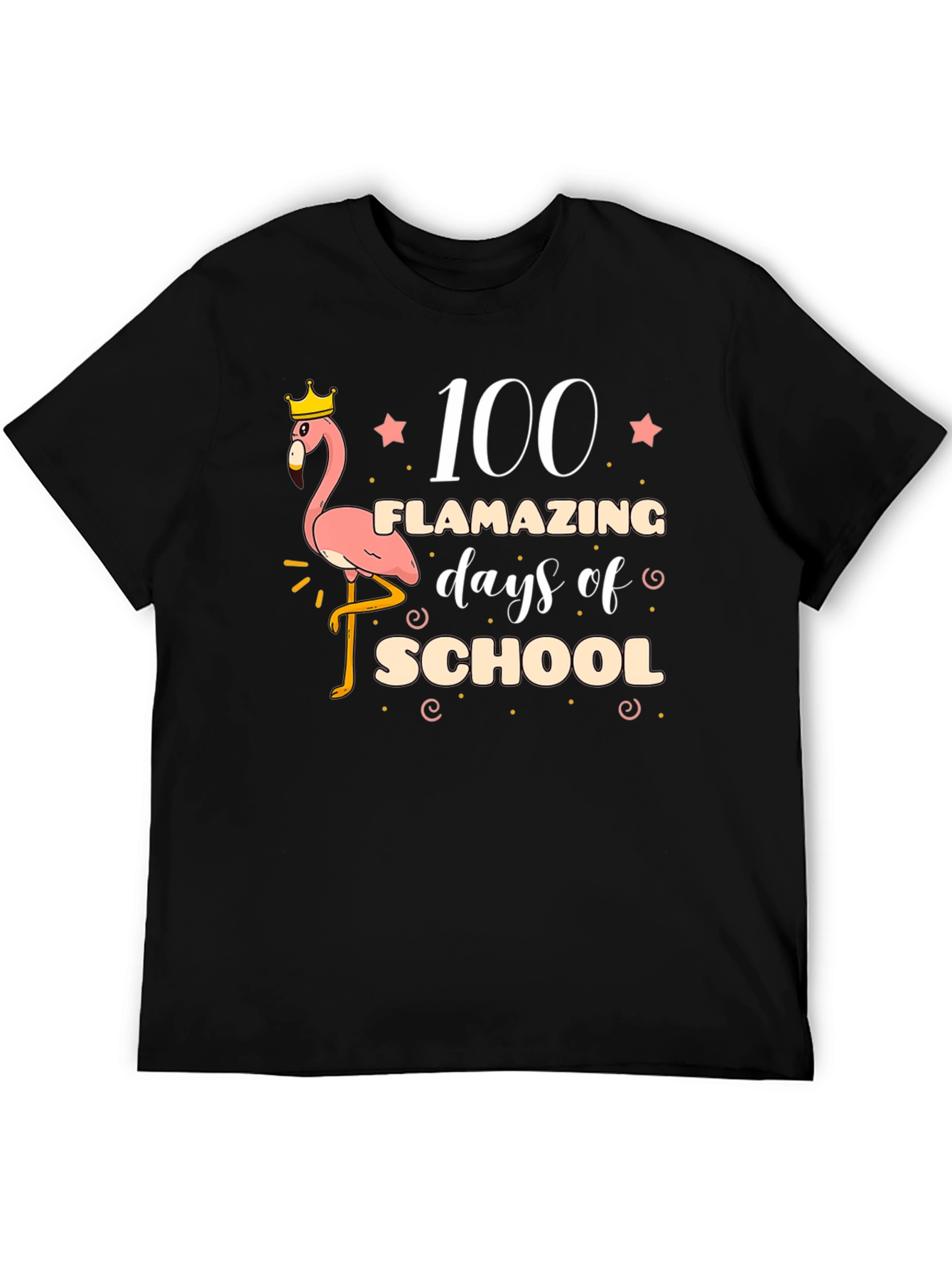 100 Days of School Flamingo T-Shirt