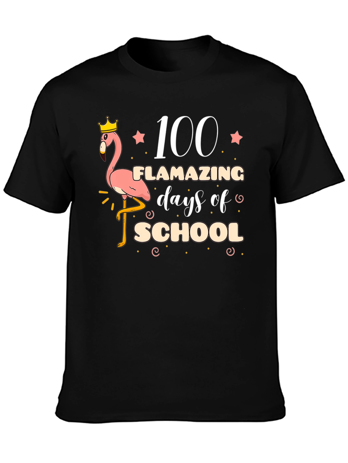 100 Days of School Flamingo T-Shirt