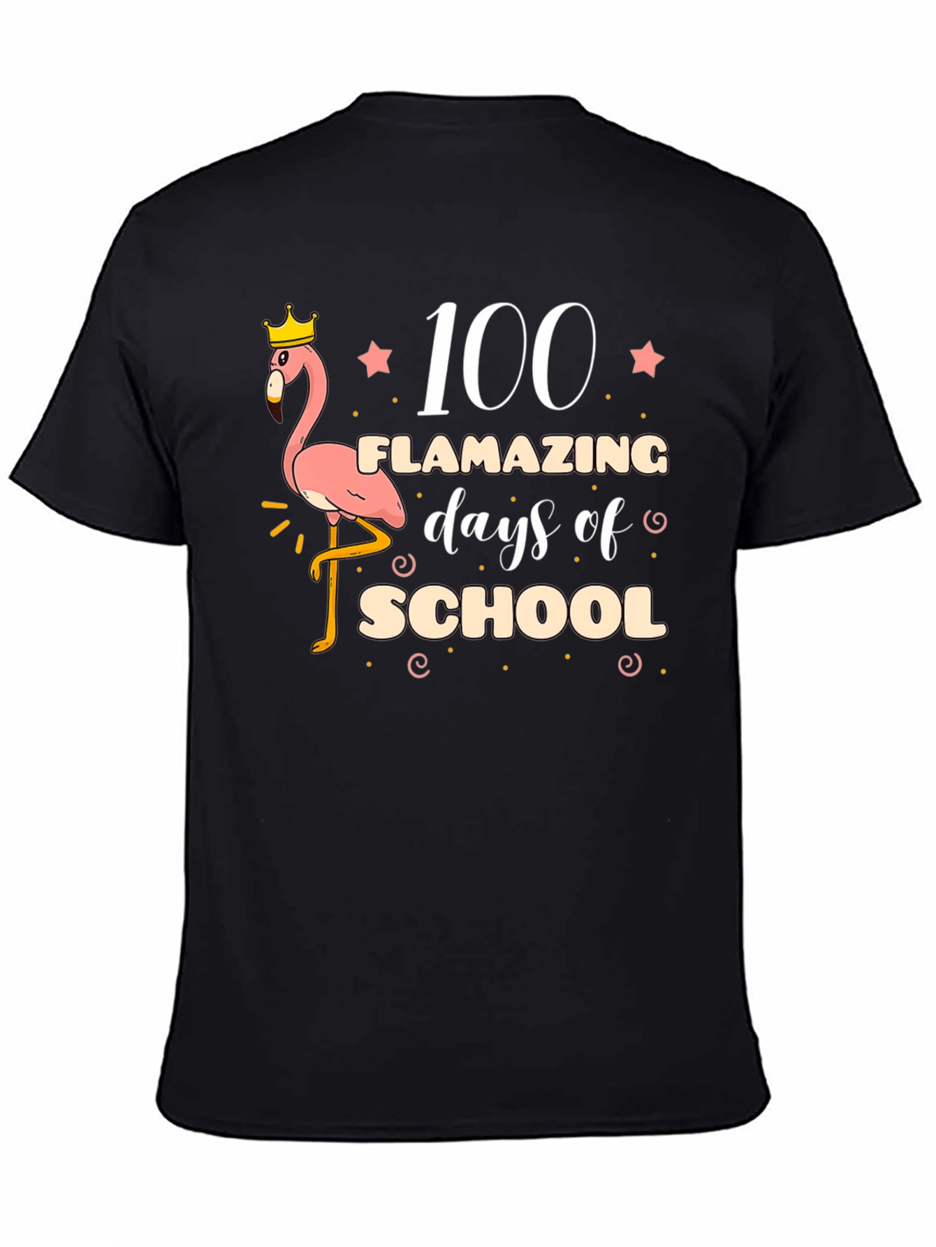 100 Days of School Flamingo T-Shirt