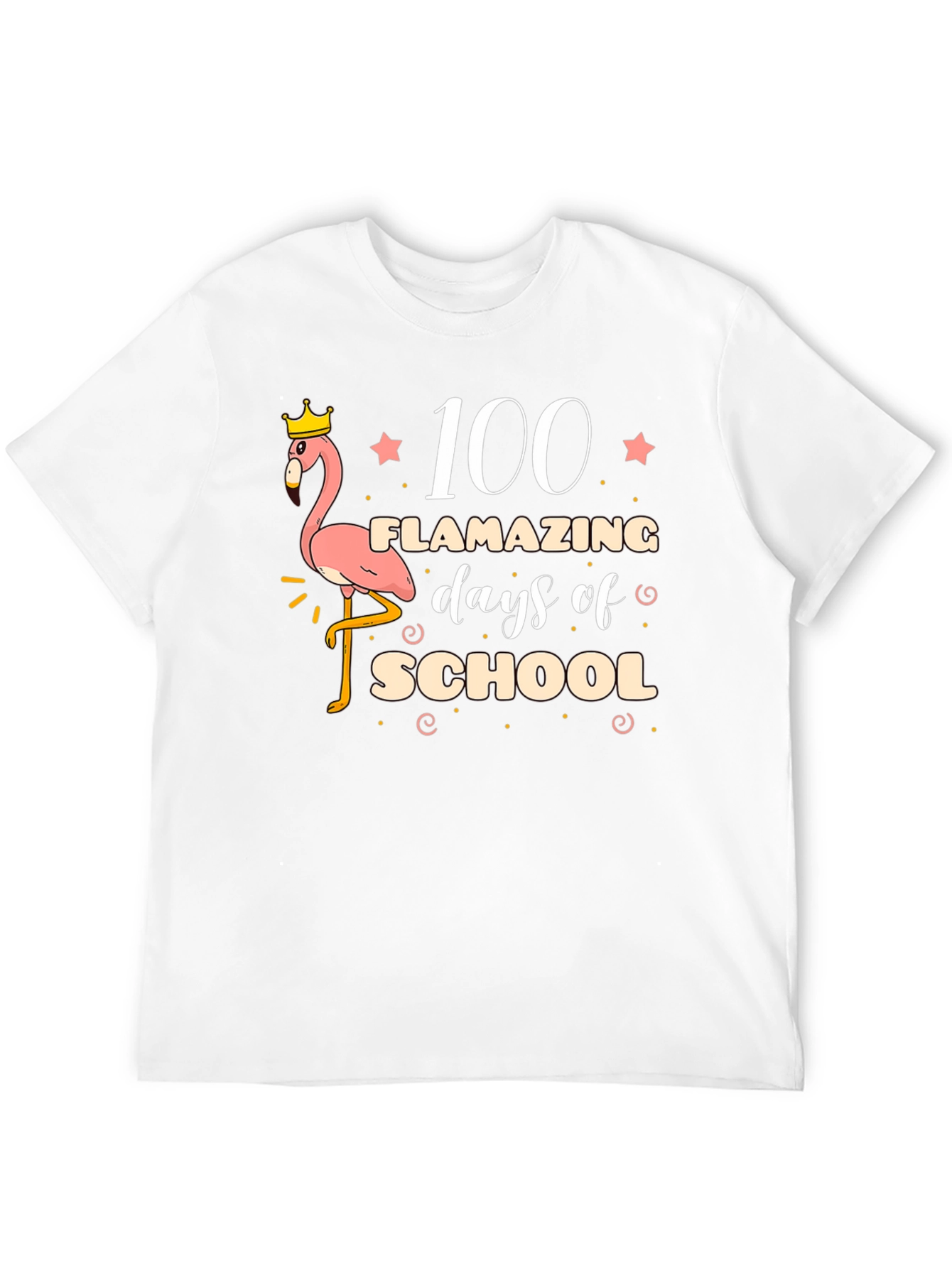 100 Days of School Flamingo T-Shirt