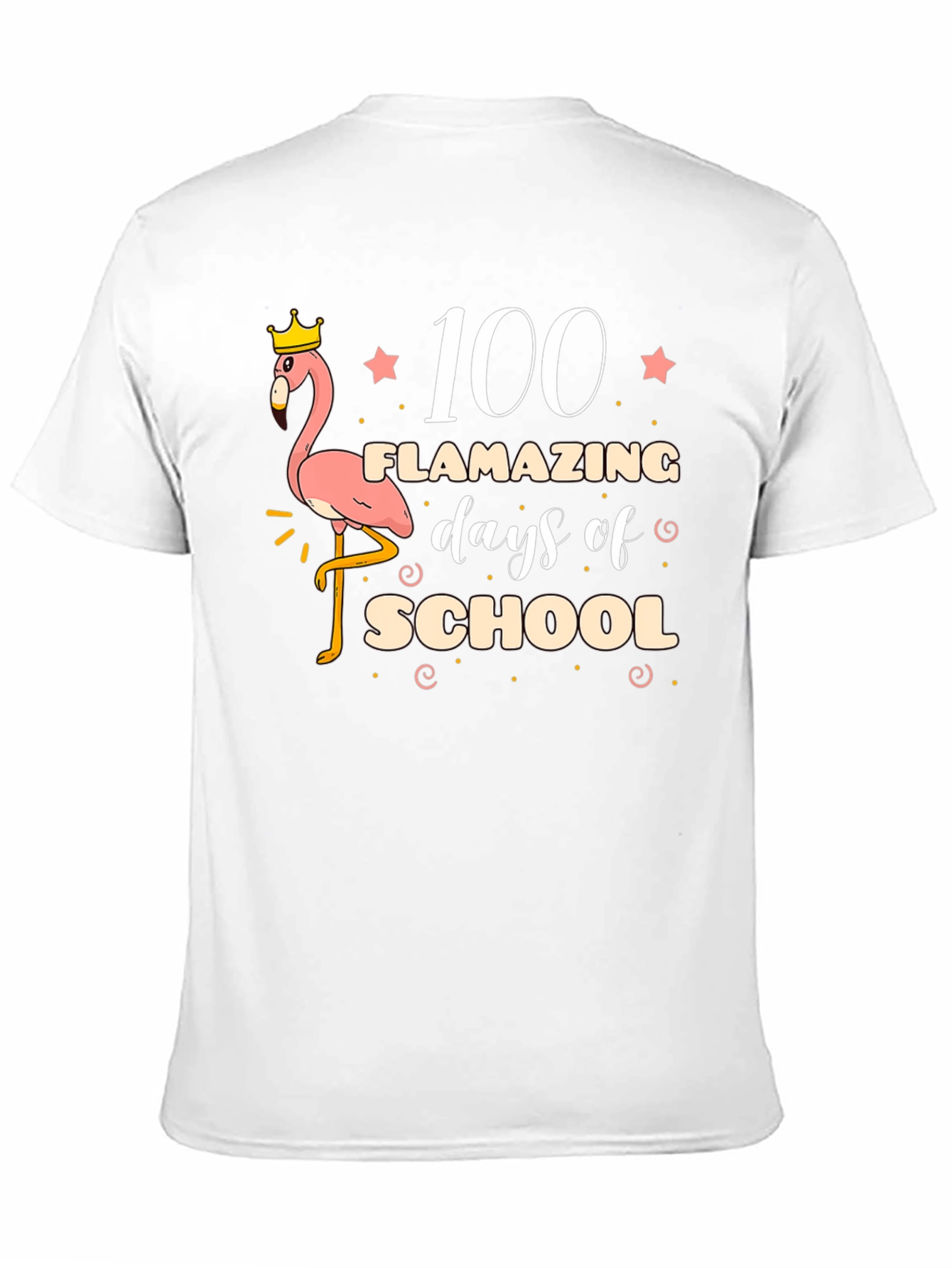 100 Days of School Flamingo T-Shirt