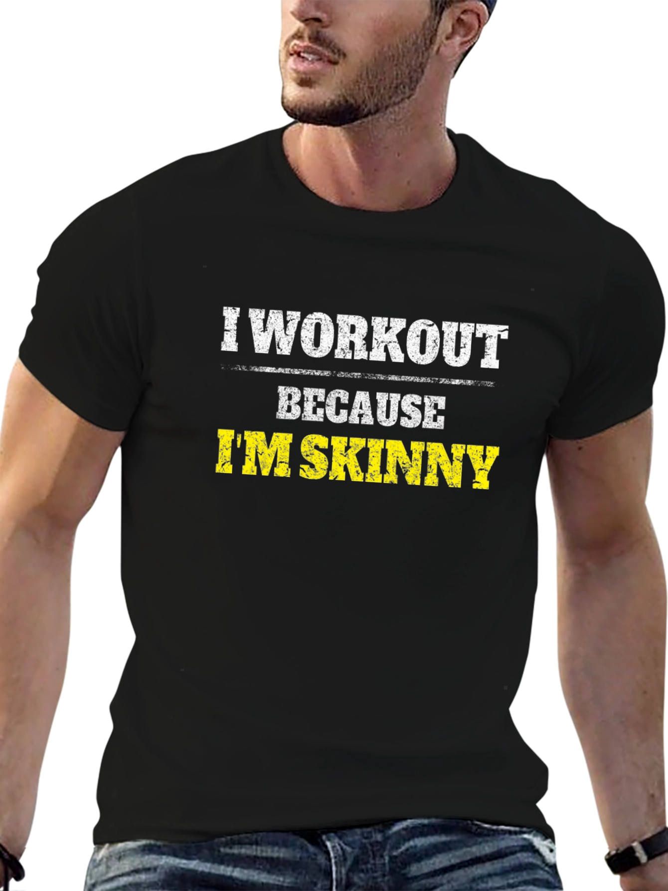 Workout Motivation Graphic Tee - Im Skinny