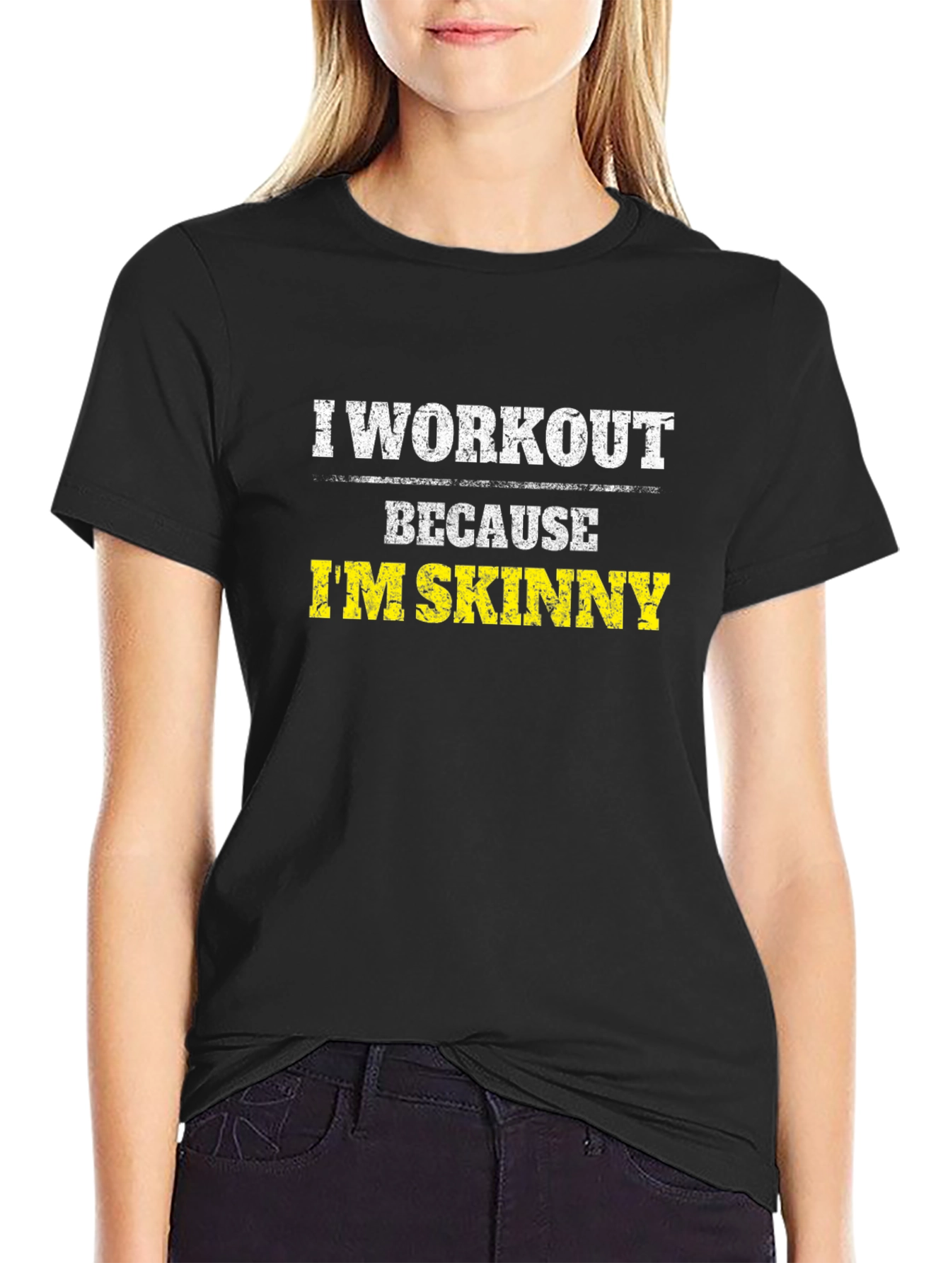 Workout Motivation Graphic Tee - Im Skinny