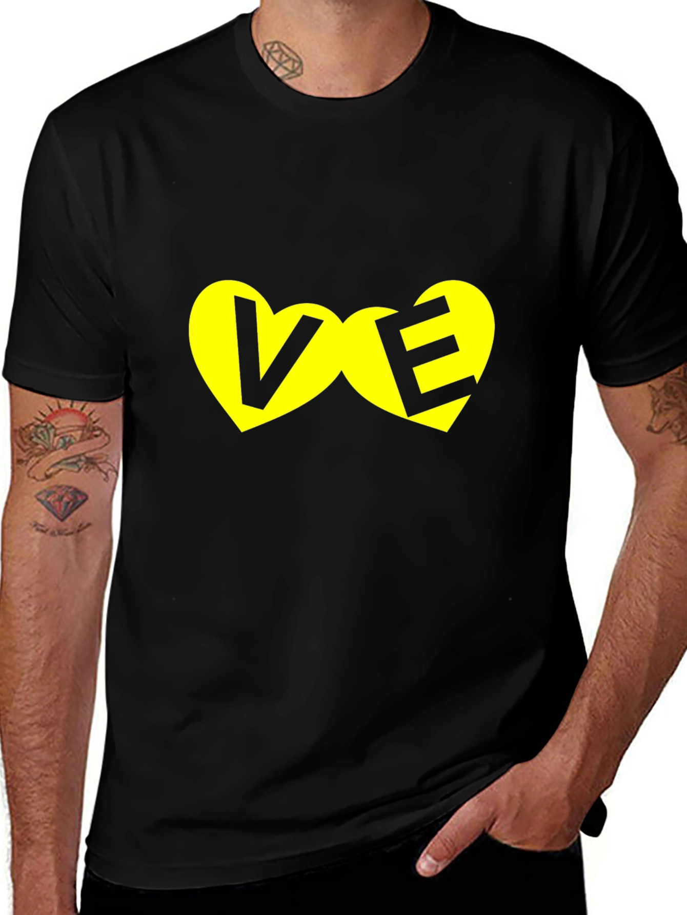 Love Heart T-Shirt - Stylish Graphic Tee