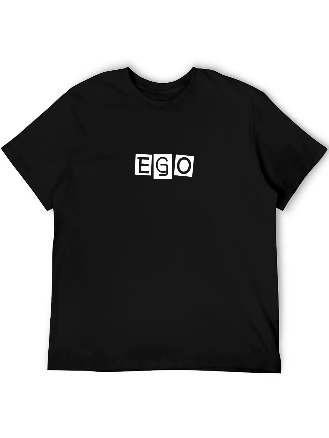 EGO Graphic Print Black T-Shirt