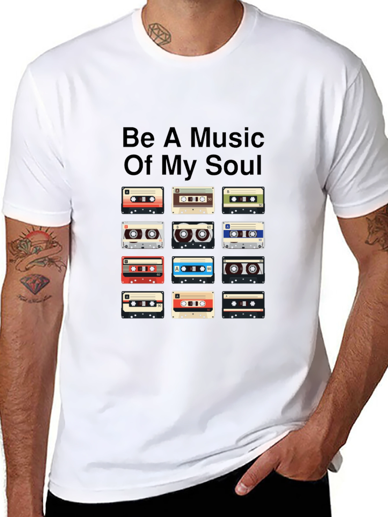 Music Cassette Tape Graphic Tee