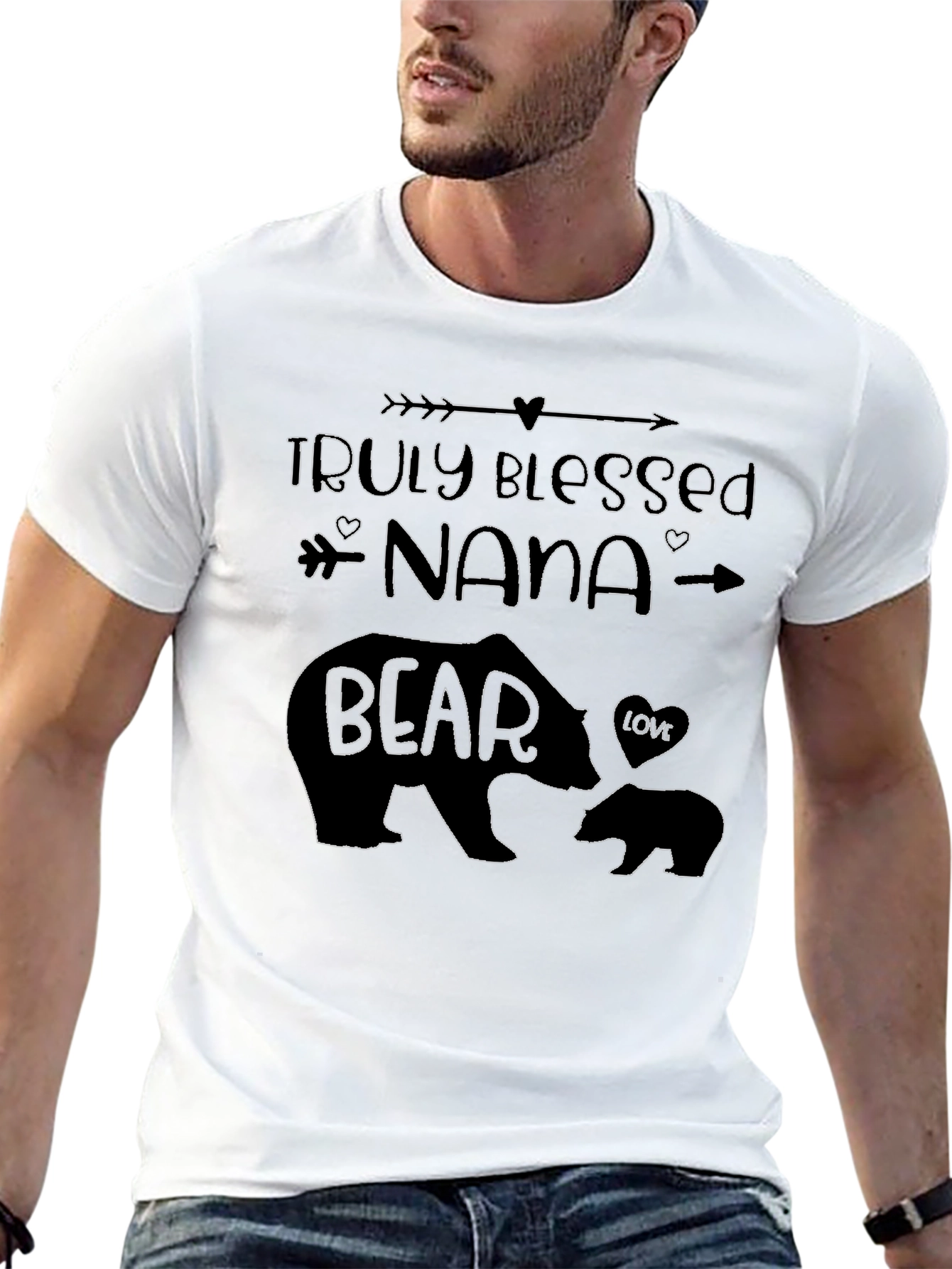 Truly Blessed Nana Bear Graphic T-Shirt