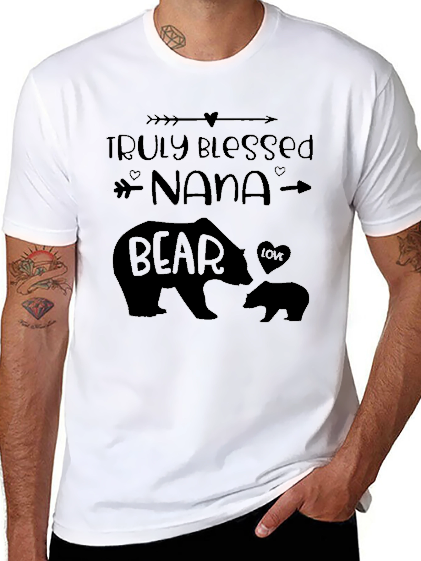 Truly Blessed Nana Bear Graphic T-Shirt