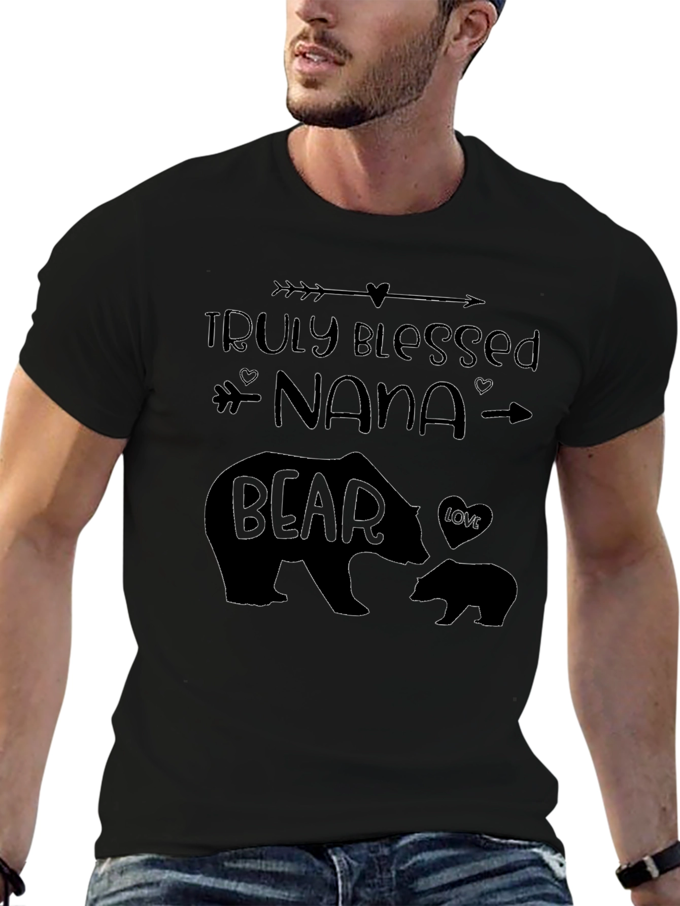 Truly Blessed Nana Bear Graphic T-Shirt