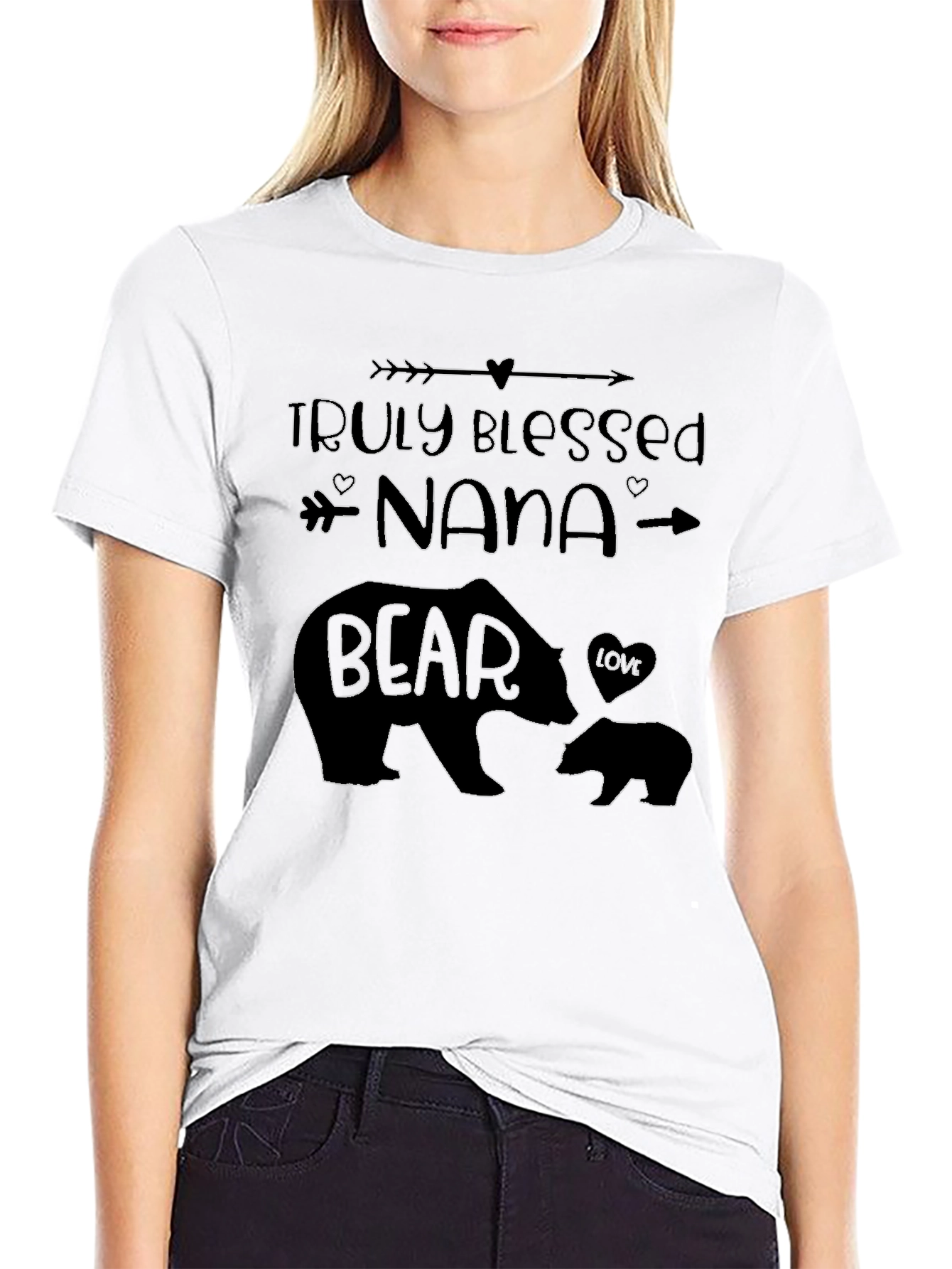 Truly Blessed Nana Bear Graphic T-Shirt