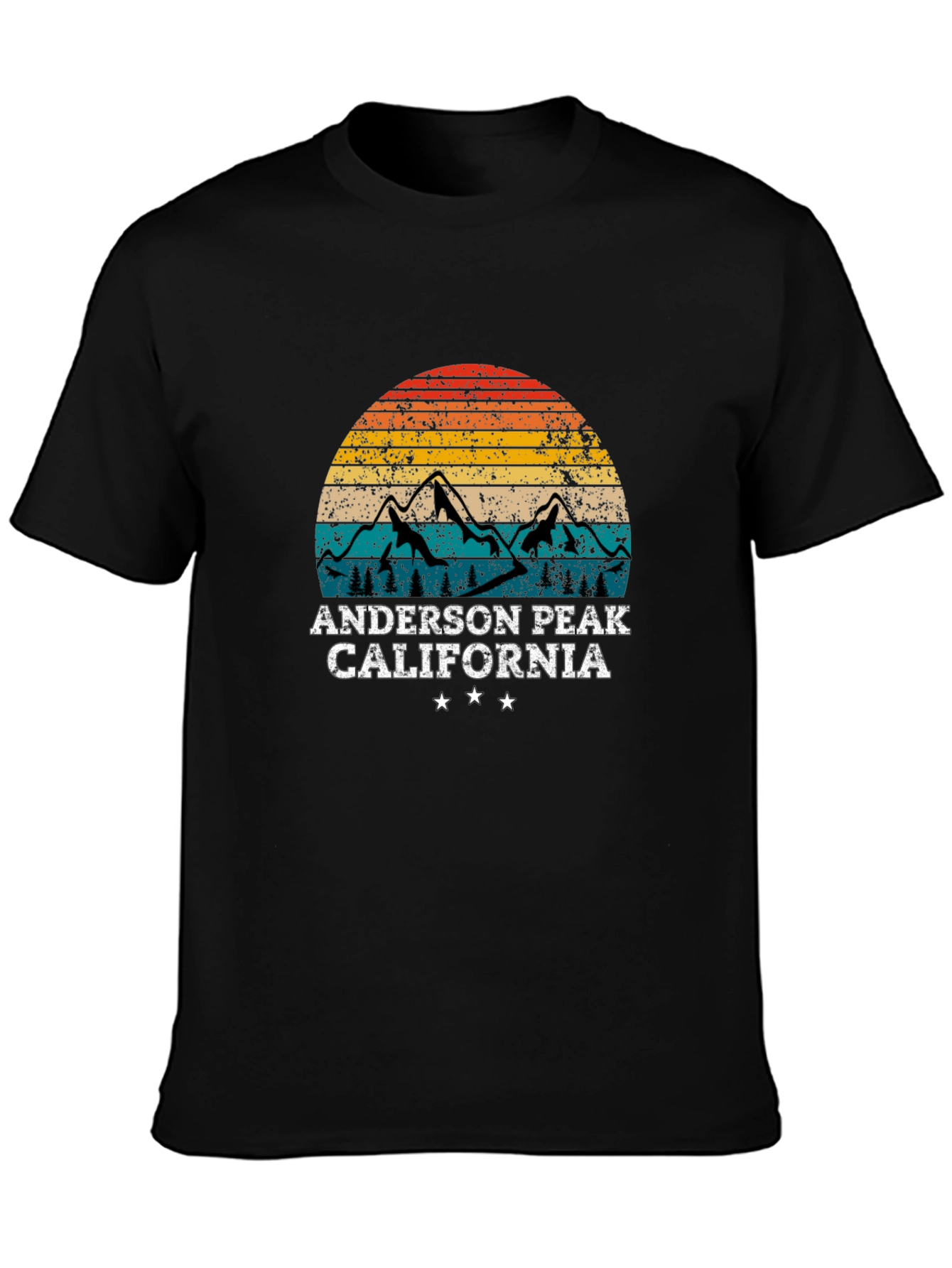 Anderson Peak California Retro Style T-Shirt