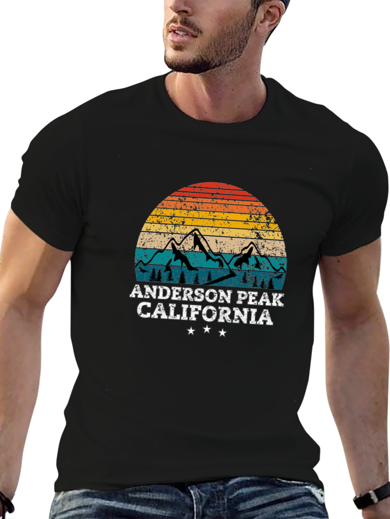 Anderson Peak California Retro Style T-Shirt