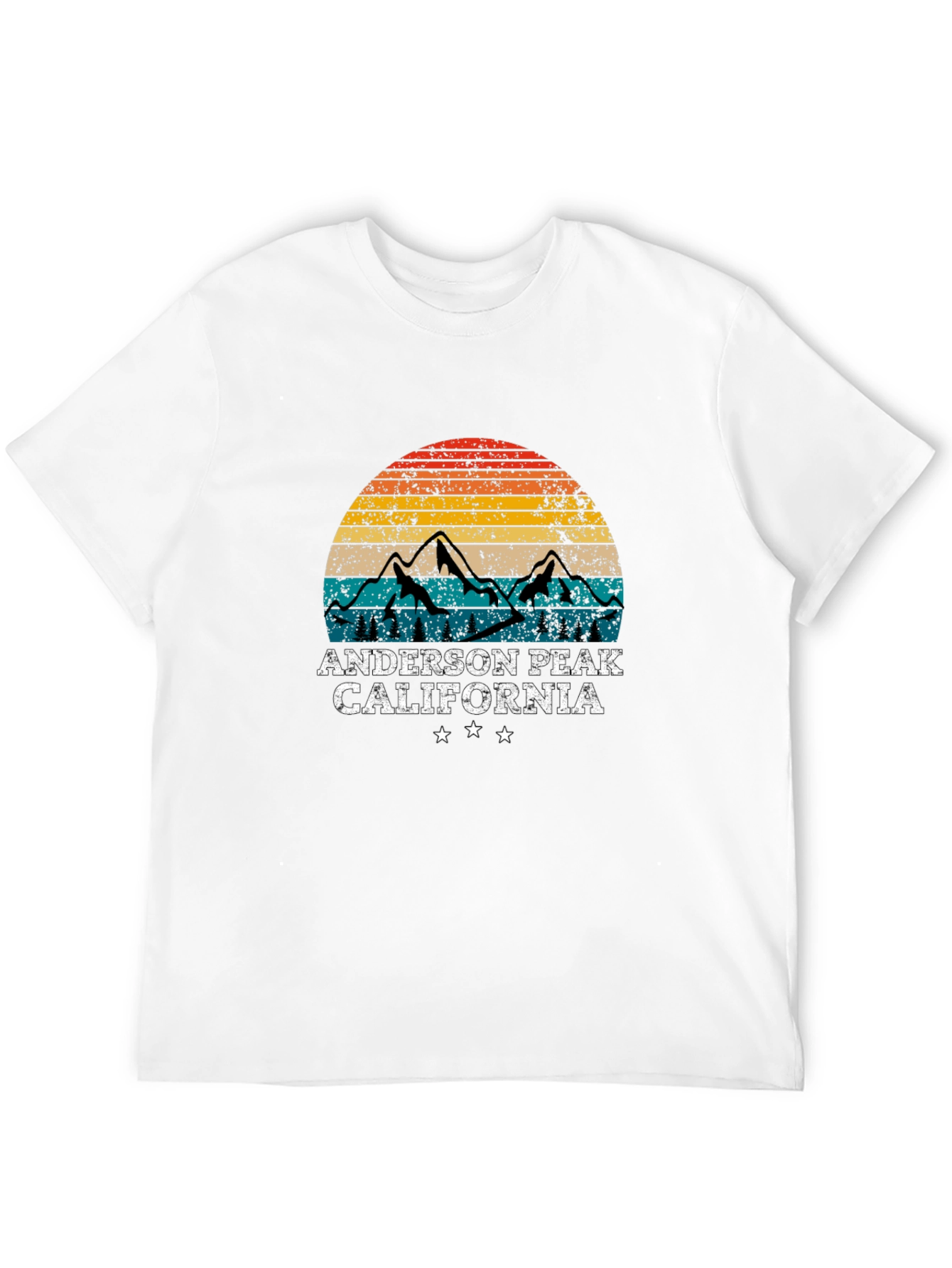 Anderson Peak California Retro Style T-Shirt