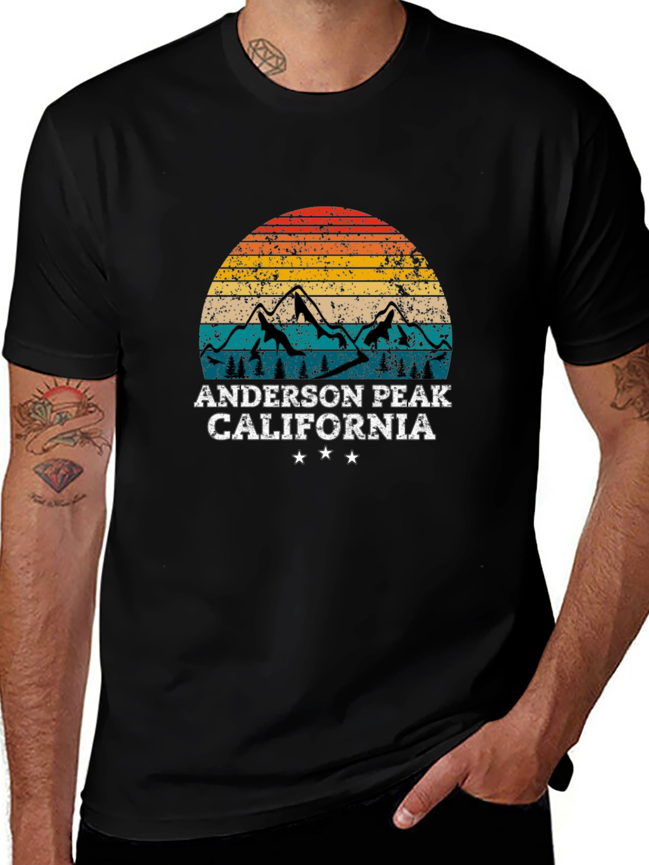 Anderson Peak California Retro Style T-Shirt