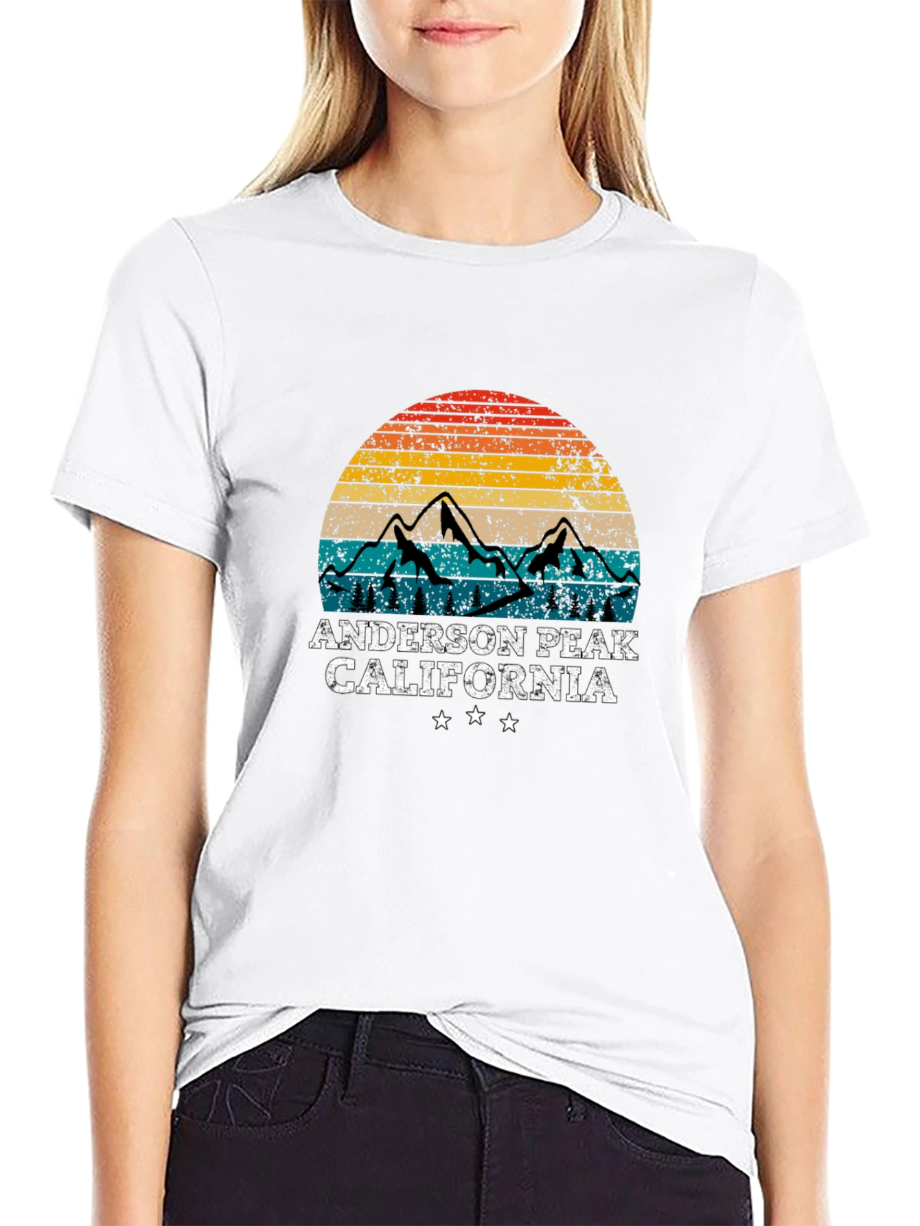 Anderson Peak California Retro Style T-Shirt