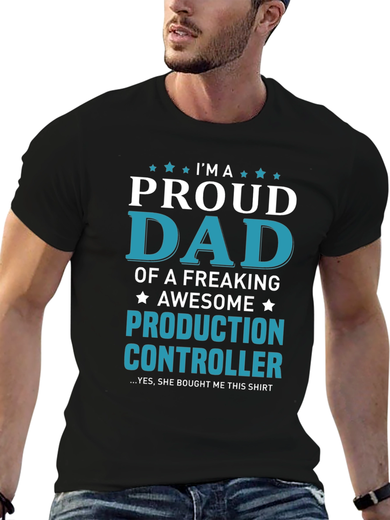 Proud Dad Production Controller T-Shirt