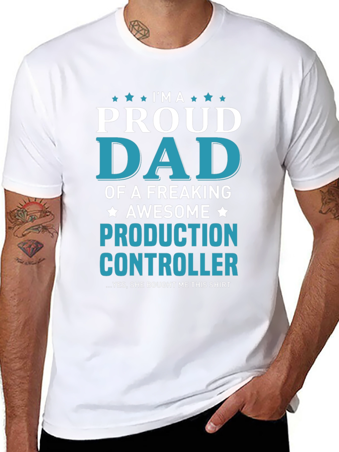 Proud Dad Production Controller T-Shirt