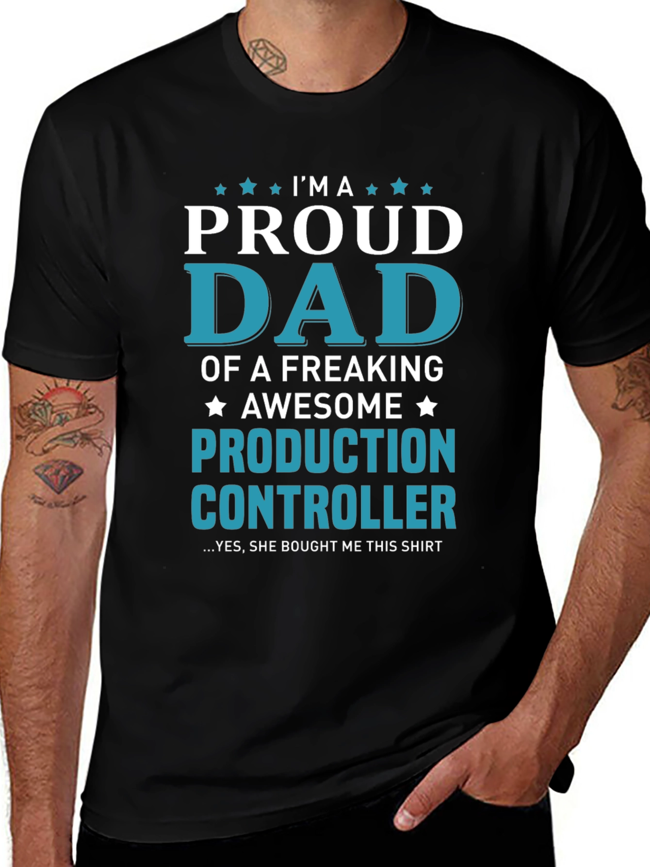 Proud Dad Production Controller T-Shirt