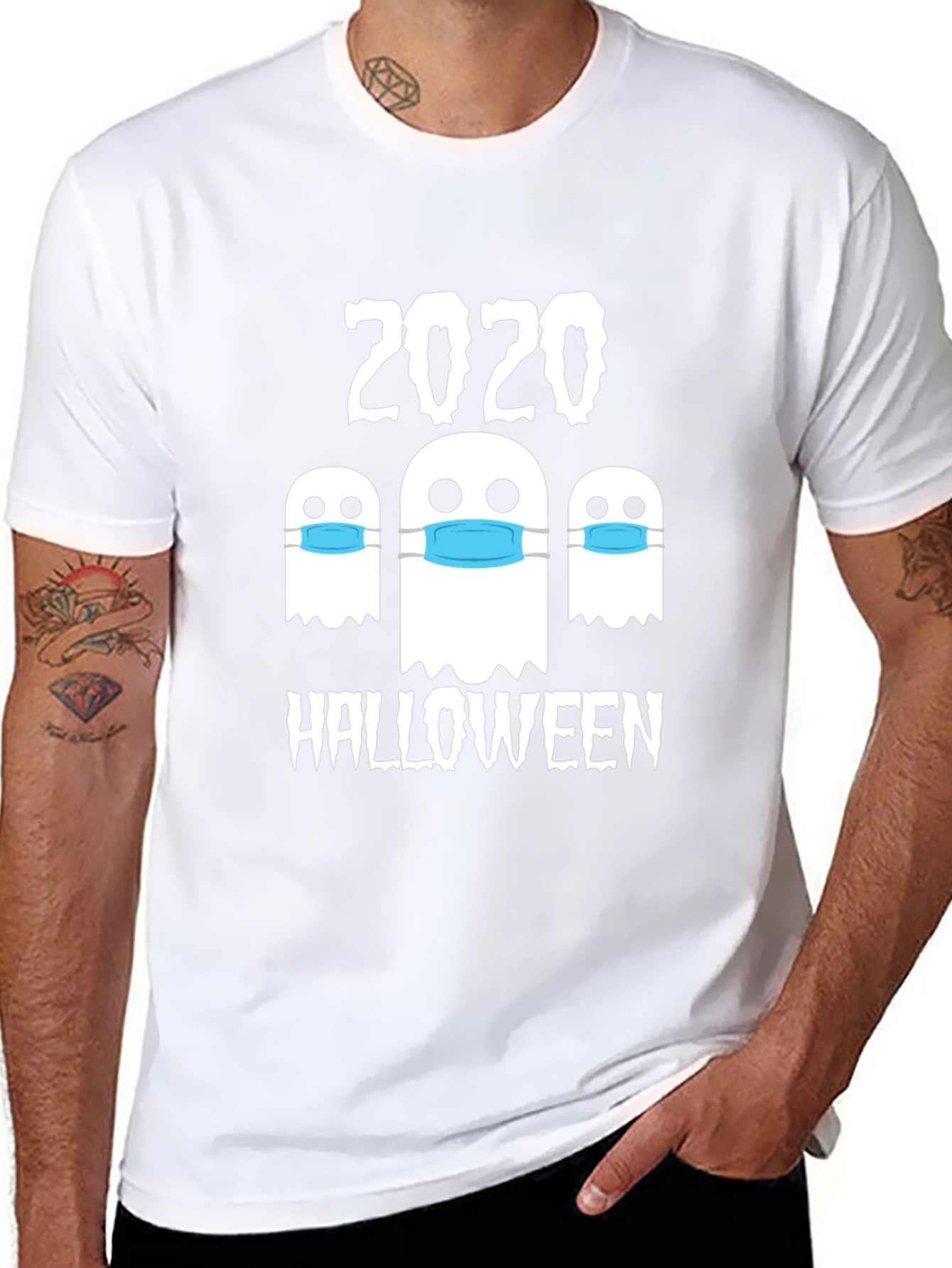 2020 Halloween Masked Ghost T-Shirt